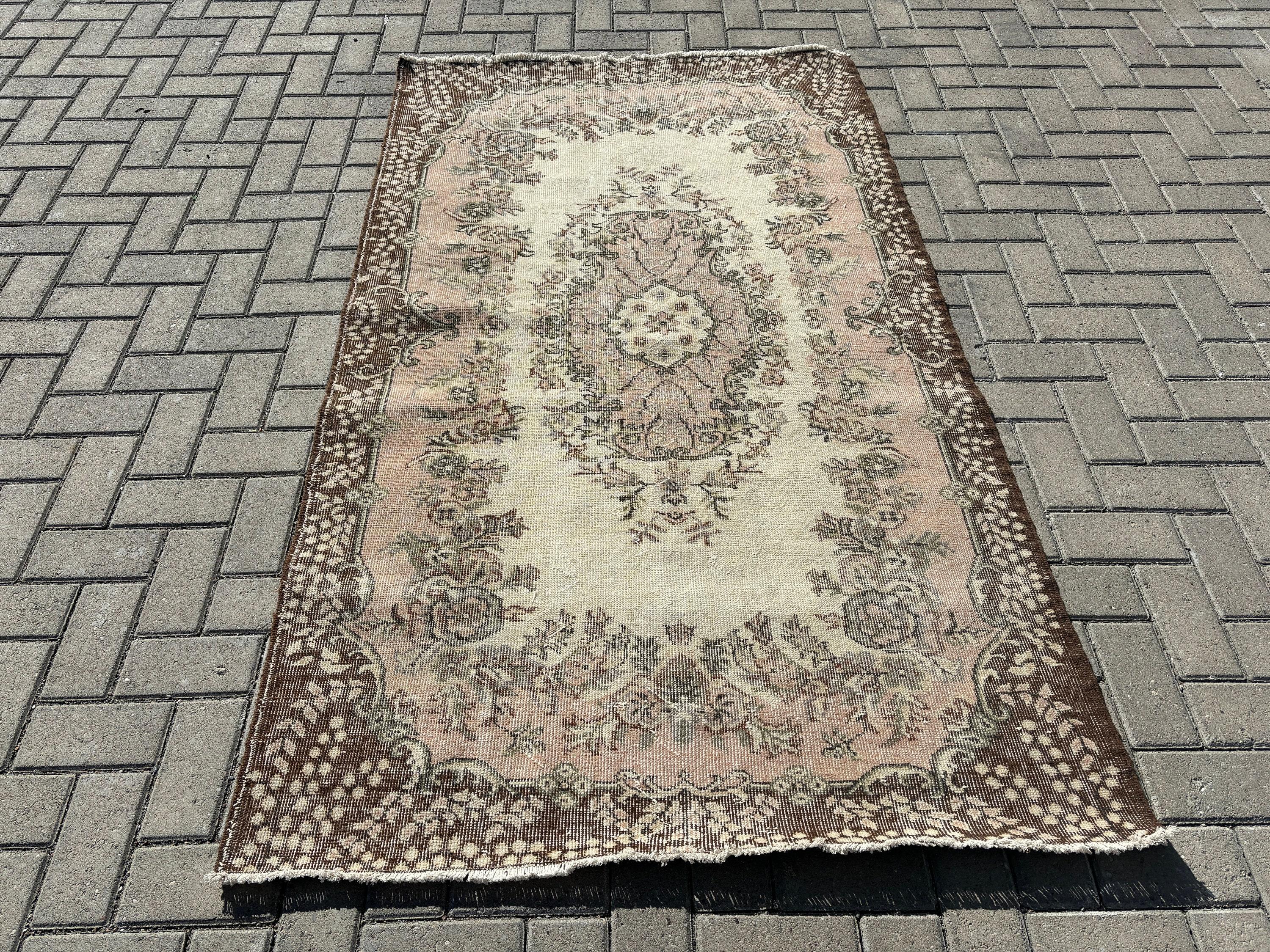 Bedroom Rugs, Nursery Rugs, Beige Modern Rugs, Statement Rug, Rugs for Area, Vintage Rug, Floor Rug, Turkish Rugs, 3.8x6.6 ft Area Rugs