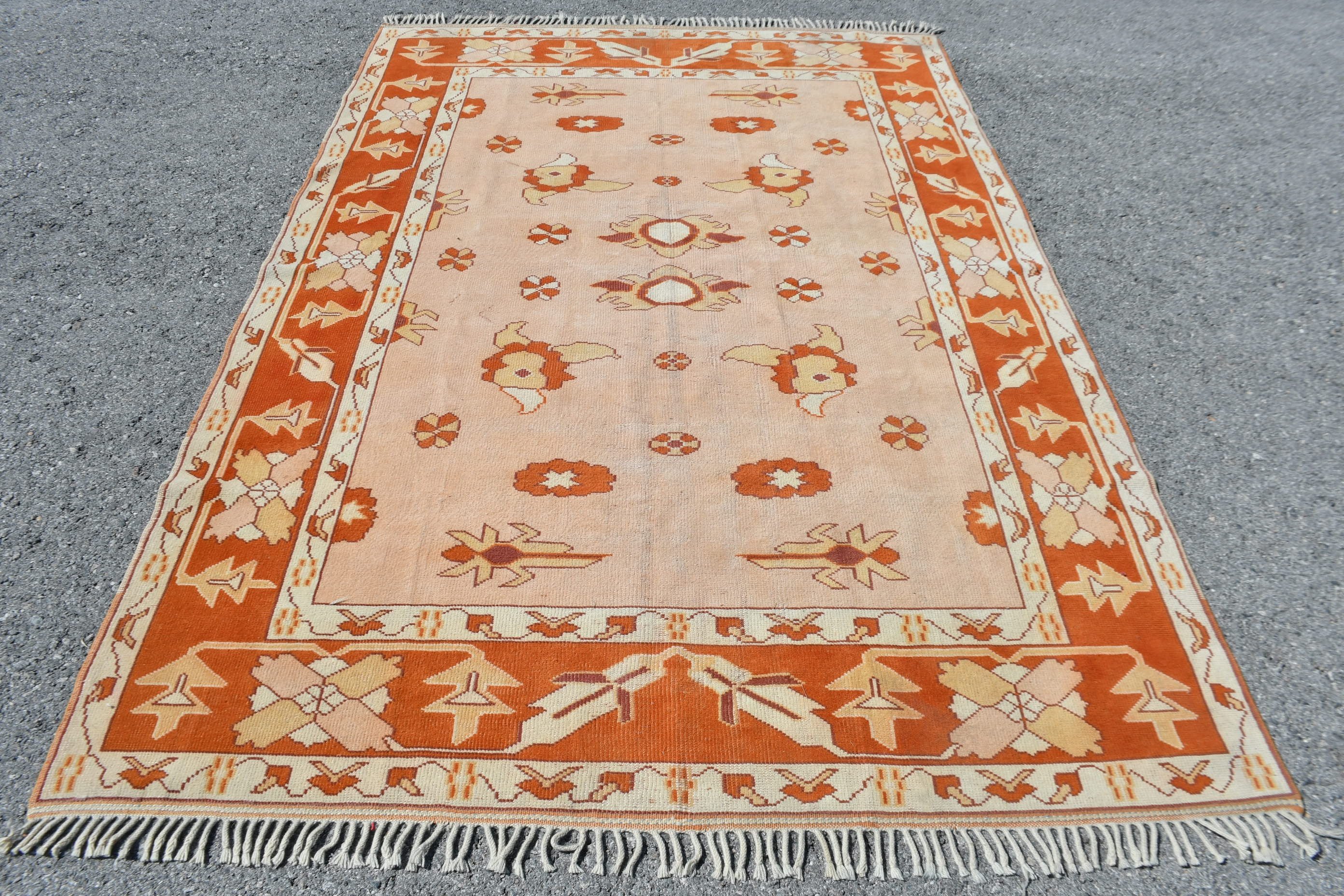 Living Room Rug, Kitchen Rug, Muted Rug, Rugs for Salon, Bedroom Rugs, Salon Rugs, 5.7x8.6 ft Large Rugs, Turkish Rug, Vintage Rugs