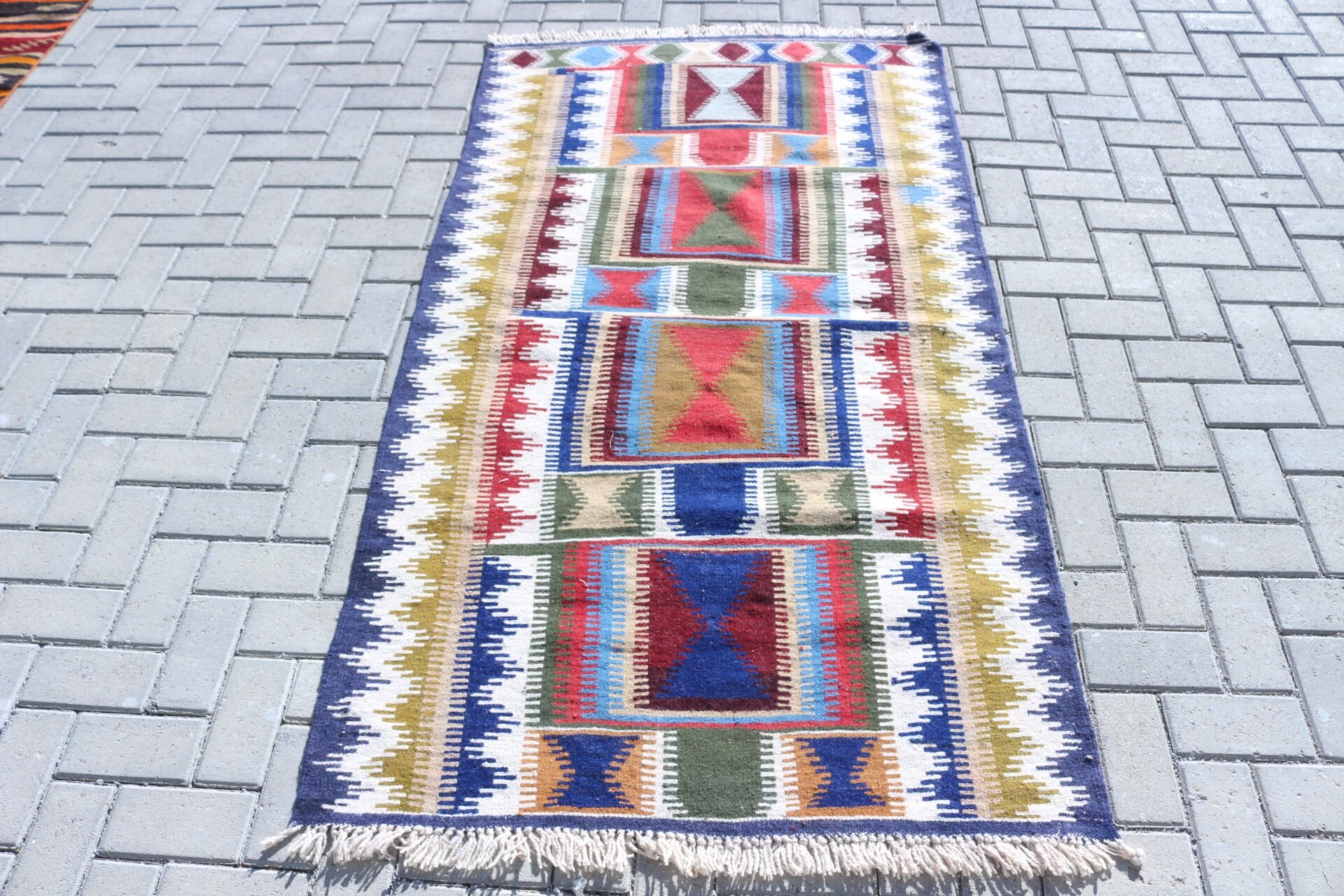 Kilim, Vintage Rugs, Outdoor Rug, 3.5x6.4 ft Accent Rugs, Turkish Rug, Oriental Rug, Entry Rug, Bedroom Rug, Kitchen Rug, Red Bedroom Rug