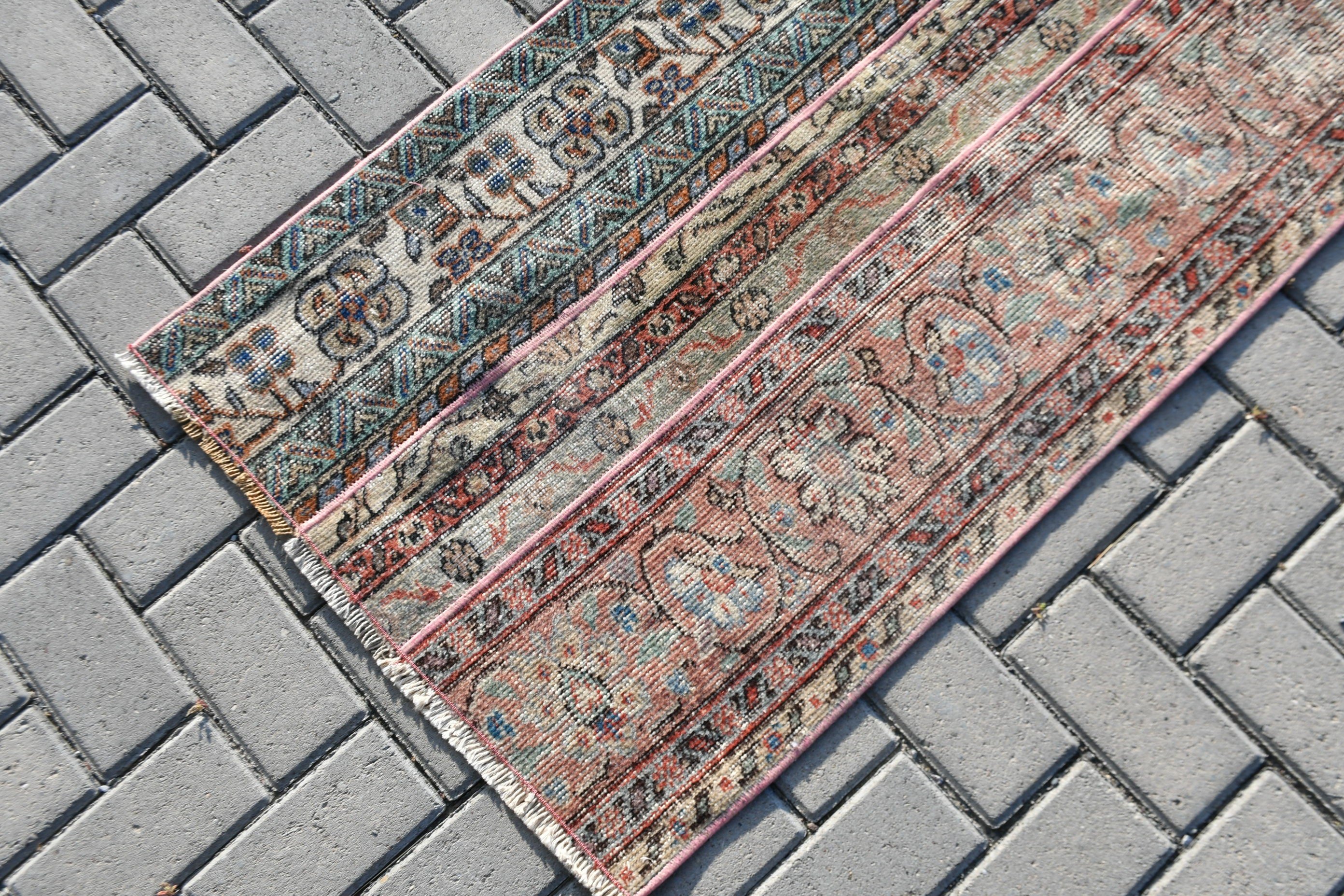 Rugs for Kitchen, Bath Rug, Vintage Rugs, Oushak Rug, Bedroom Rug, Kitchen Rug, Turkish Rug, Green Moroccan Rug, 2.2x4.4 ft Small Rug