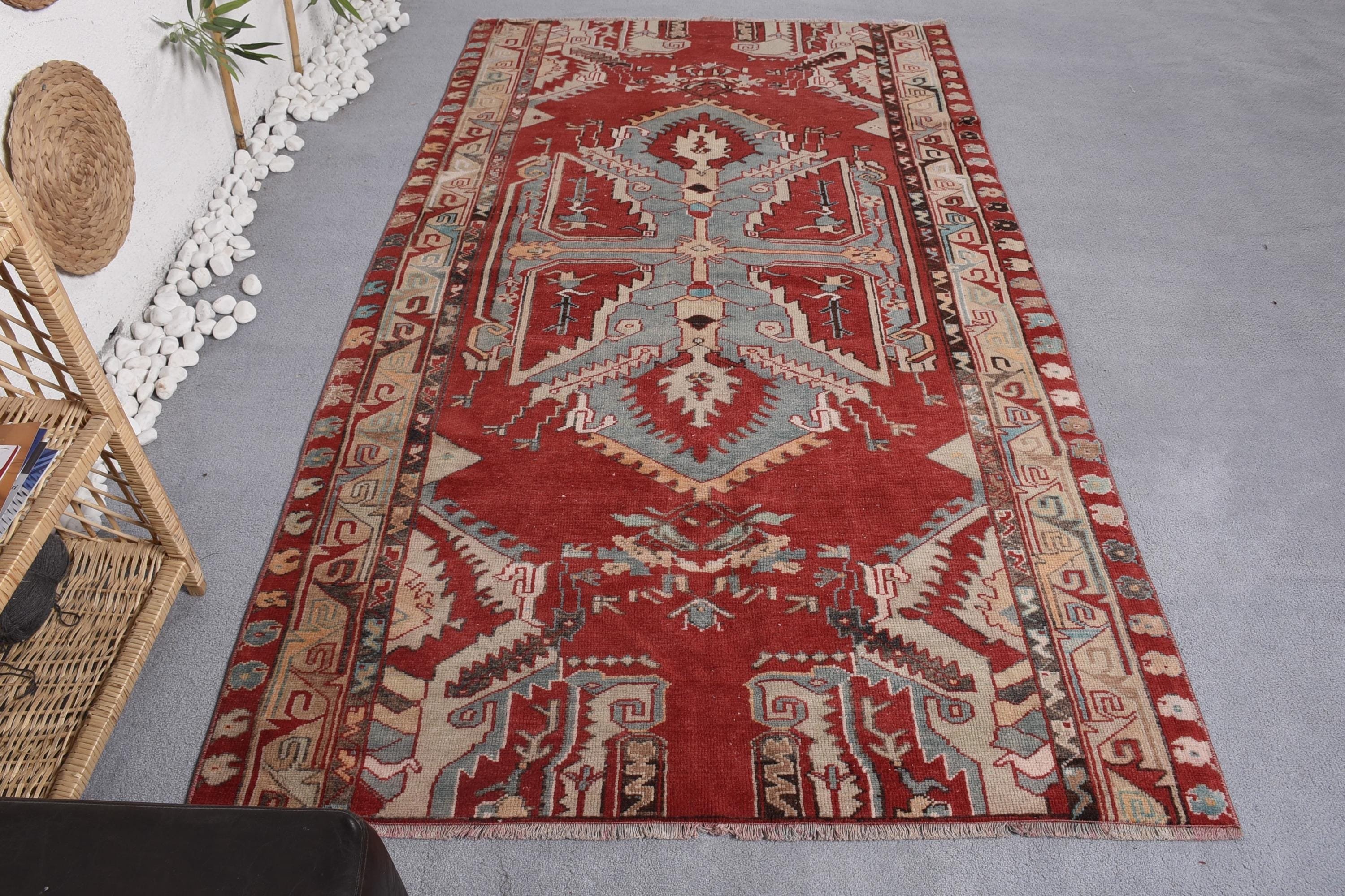 Lüks Halı, Vintage Halı, Mutfak Halısı, Geniş Alan Halısı Halıları, 4,5x8 ft Alan Halıları, Çocuk Odası Halıları, Türk Halısı, Kırmızı Yer Halısı