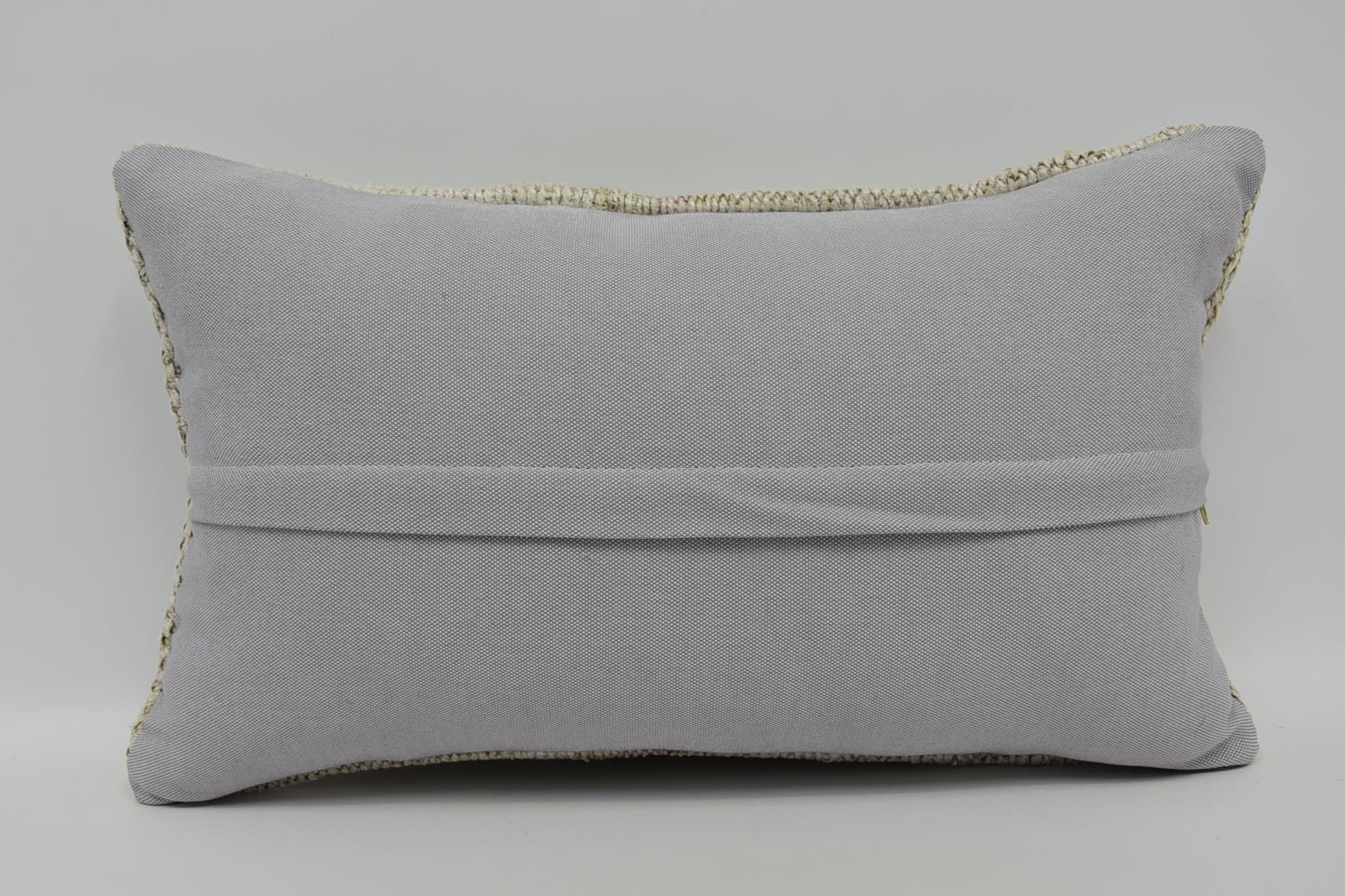 12"x20" Beige Pillow, Boho Pillow, Boho Pillow Sham Cover, Garden Pillow Case, Outdoor Bolster Cushion, Home Decor Pillow