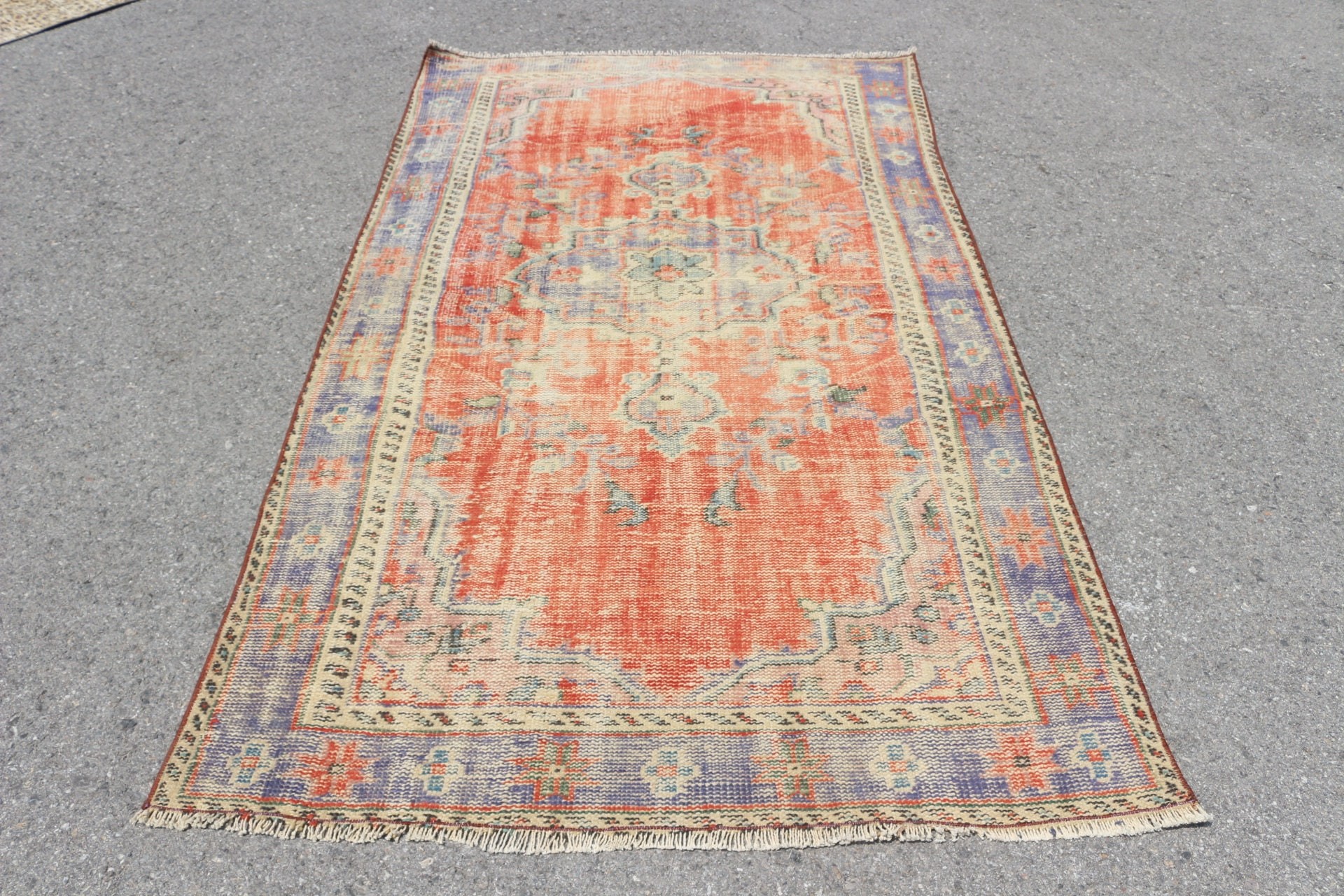 Dorm Rug, Turkish Rug, 4.5x7.8 ft Area Rugs, Living Room Rugs, Rugs for Living Room, Red Cool Rugs, Moroccan Rugs, Vintage Rug, Kitchen Rug