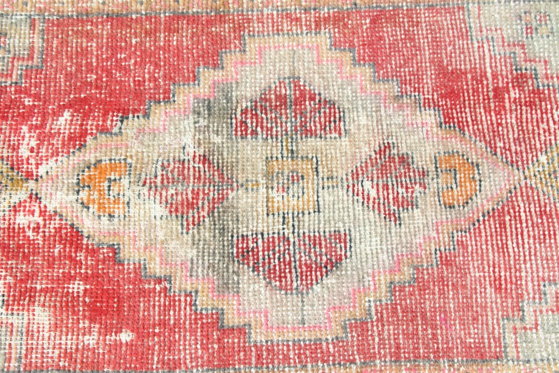 Car Mat Rug, Turkish Rugs, Bath Rug, Art Rugs, Vintage Rug, Red Oushak Rugs, Oushak Rug, Floor Rug, 1.8x3.3 ft Small Rug, Rugs for Bathroom