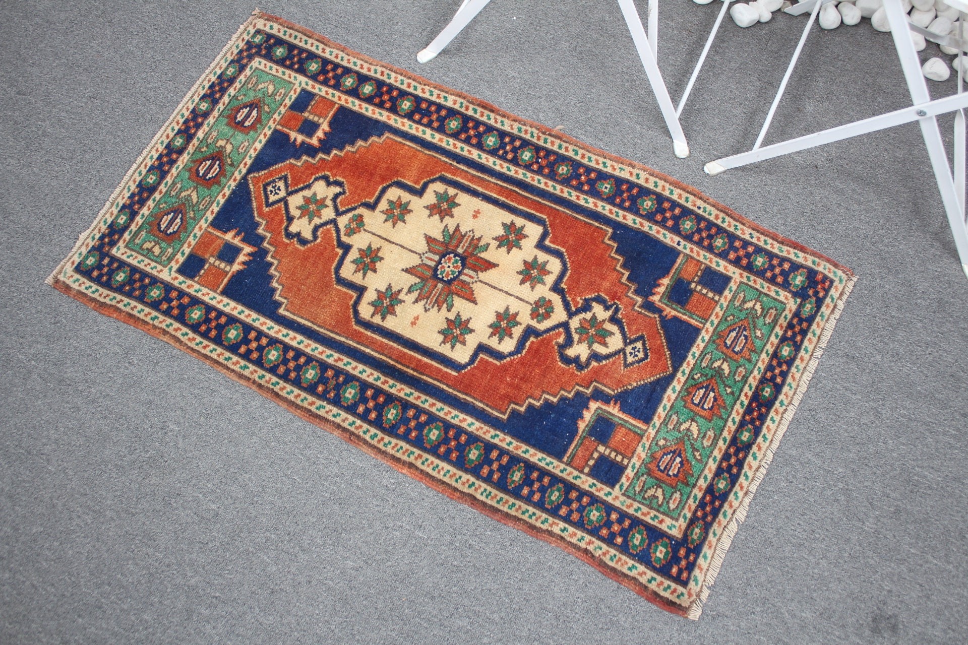 Orange Bedroom Rugs, Entry Rug, Turkish Rug, Moroccan Rug, Oriental Rug, Rugs for Car Mat, Vintage Rug, Kitchen Rugs, 1.8x3.3 ft Small Rug