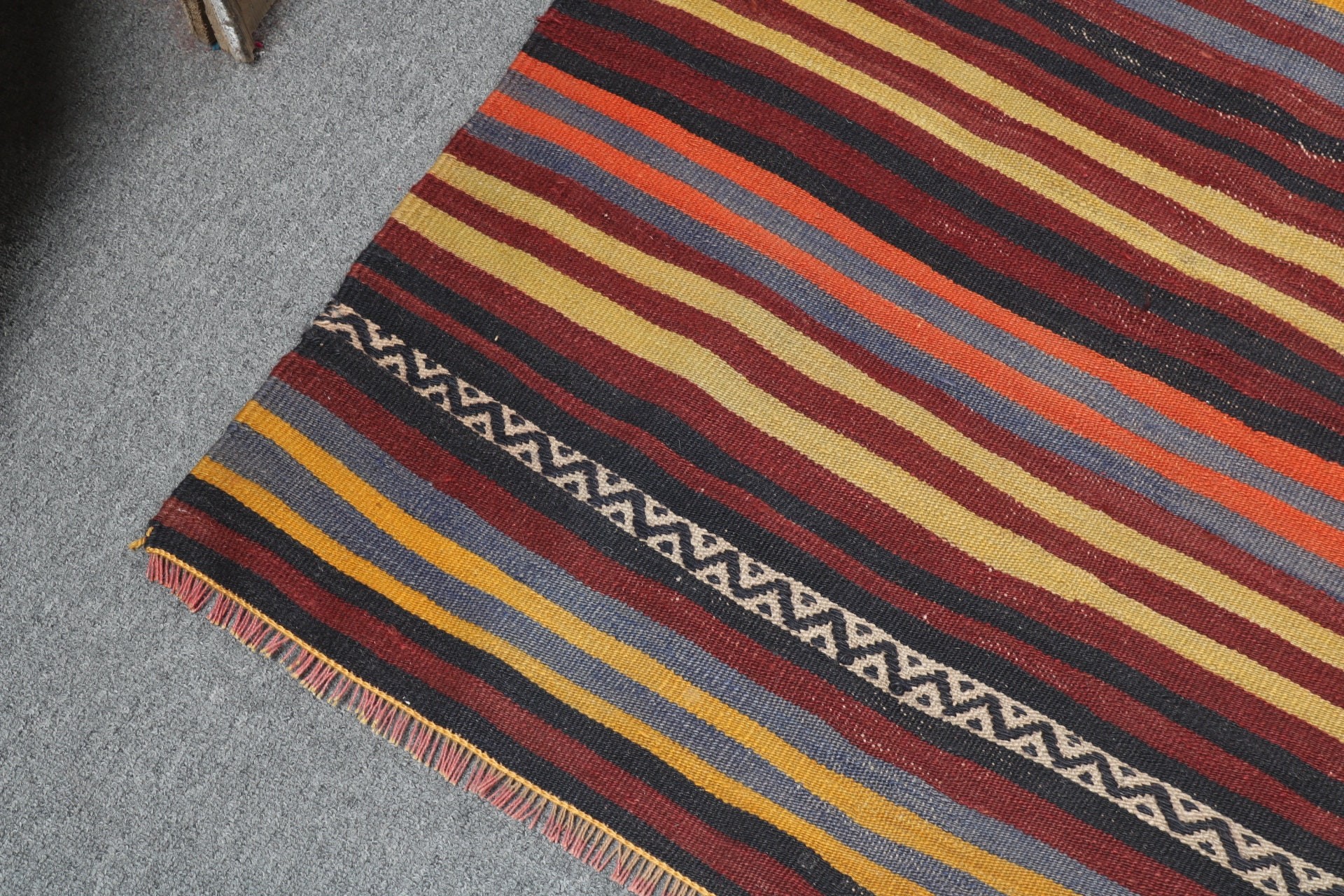 Kilim, Pembe Havalı Halılar, Kapı Paspası Halısı, 3,3x4,5 ft Küçük Halı, Vintage Halı, El Yapımı Halılar, Havalı Halı, Türk Halısı, Küçük Alan Halısı, Oushak Halıları