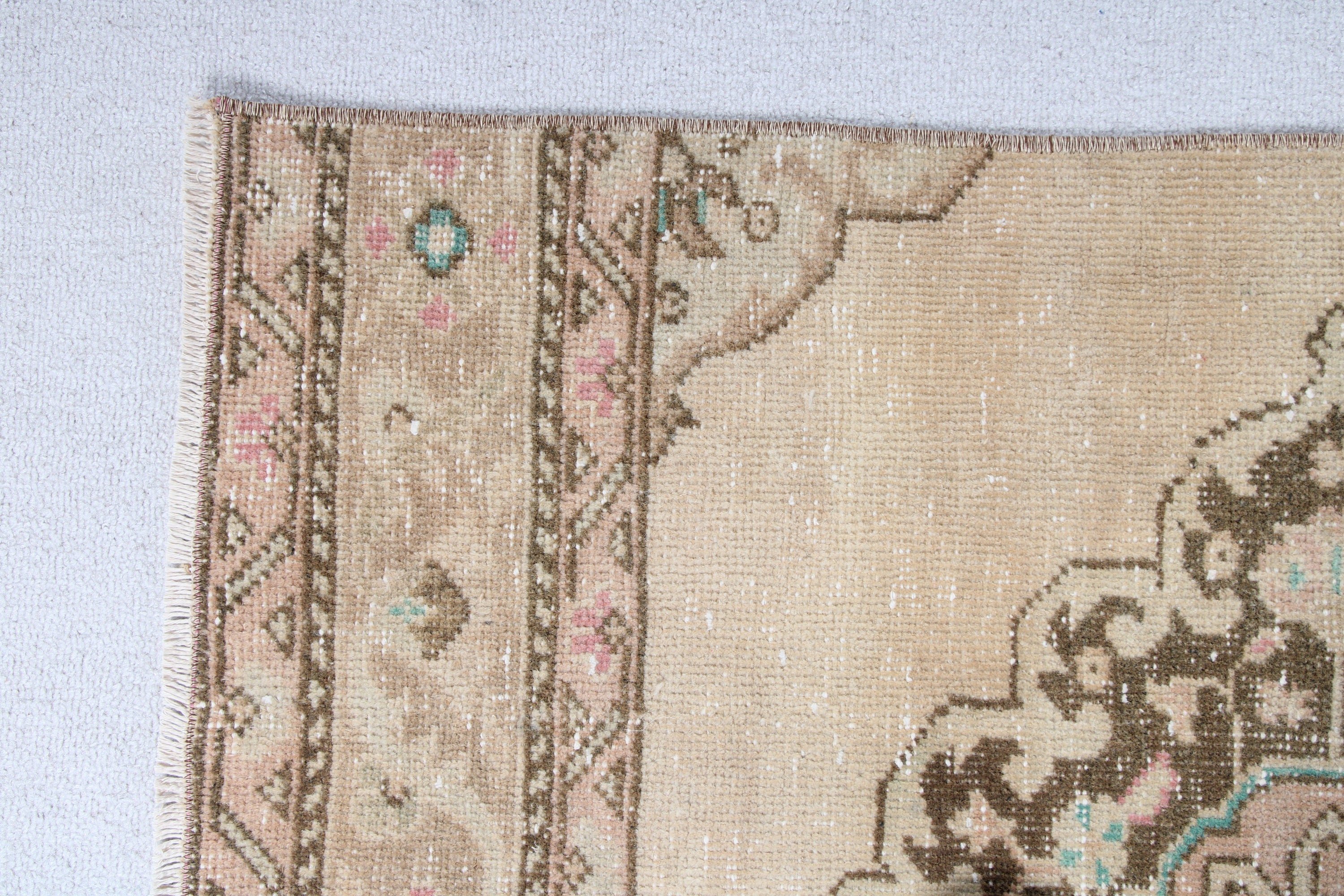 2.6x12.2 ft Runner Halı, Bildiri Halısı, Mutfak Halıları, Türk Halısı, Egzotik Halılar, Vintage Halı, Kahverengi Boho Halı, Düz Dokuma Halı, Koridor Halıları