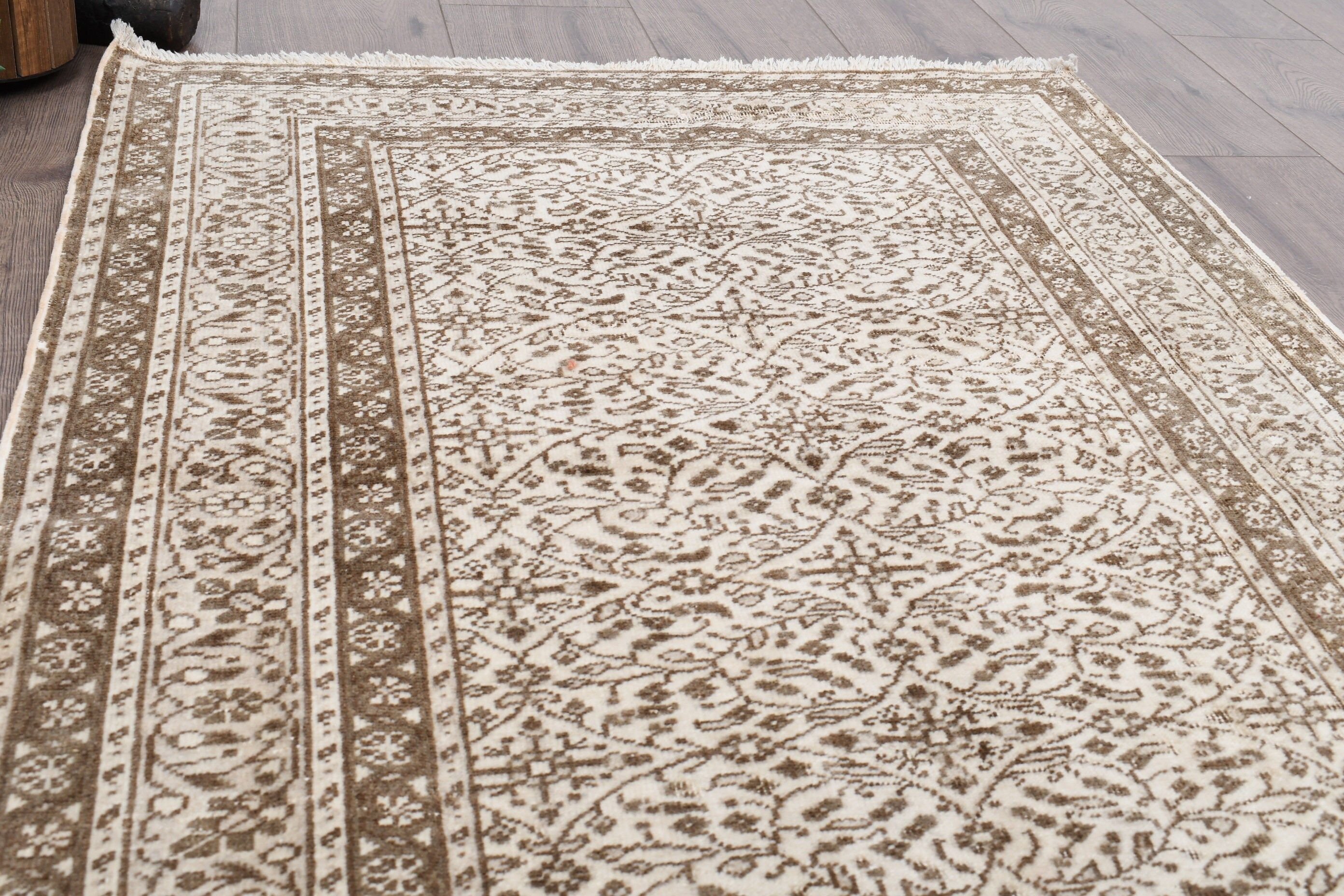 Vintage Rugs, Rugs for Car Mat, Turkish Rug, Cool Rug, 2.9x4.1 ft Small Rugs, Entry Rug, Beige Bedroom Rug, Floor Rugs, Nursery Rug