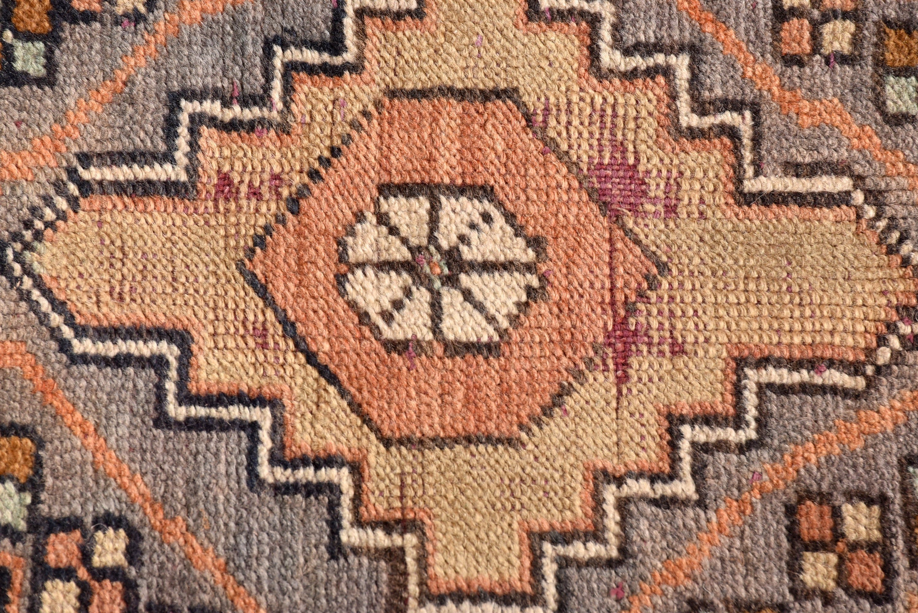 Rugs for Bedroom, Vintage Rugs, Entry Rugs, Orange Cool Rug, Turkish Rug, Boho Rugs, 2.8x6.2 ft Accent Rugs, Neutral Rugs, Kitchen Rug