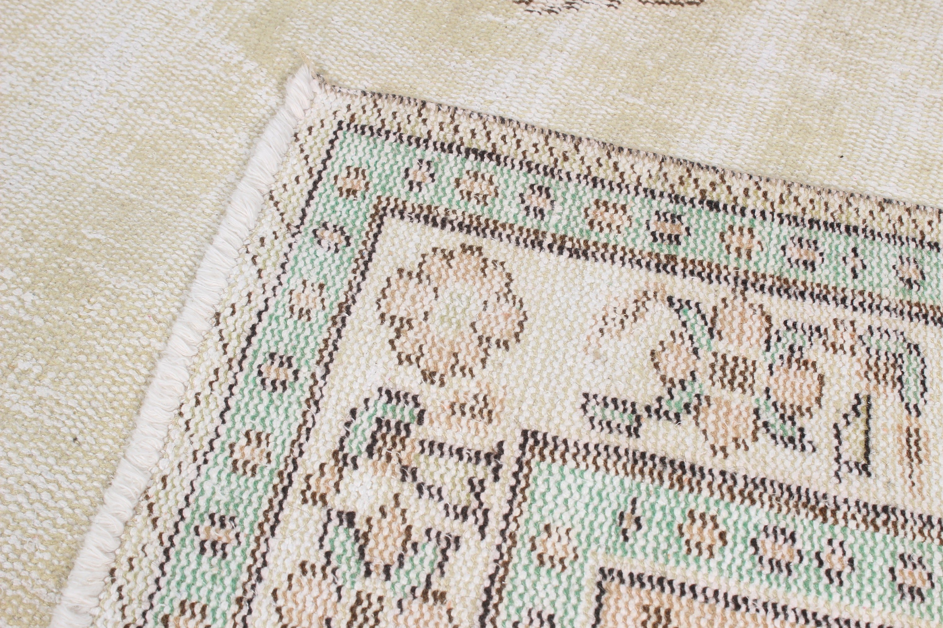 Beige Bedroom Rugs, Large Oushak Rug, Large Boho Rug, Handwoven Rug, Vintage Rug, Flatweave Rugs, Turkish Rugs, 5.8x9.7 ft Large Rugs