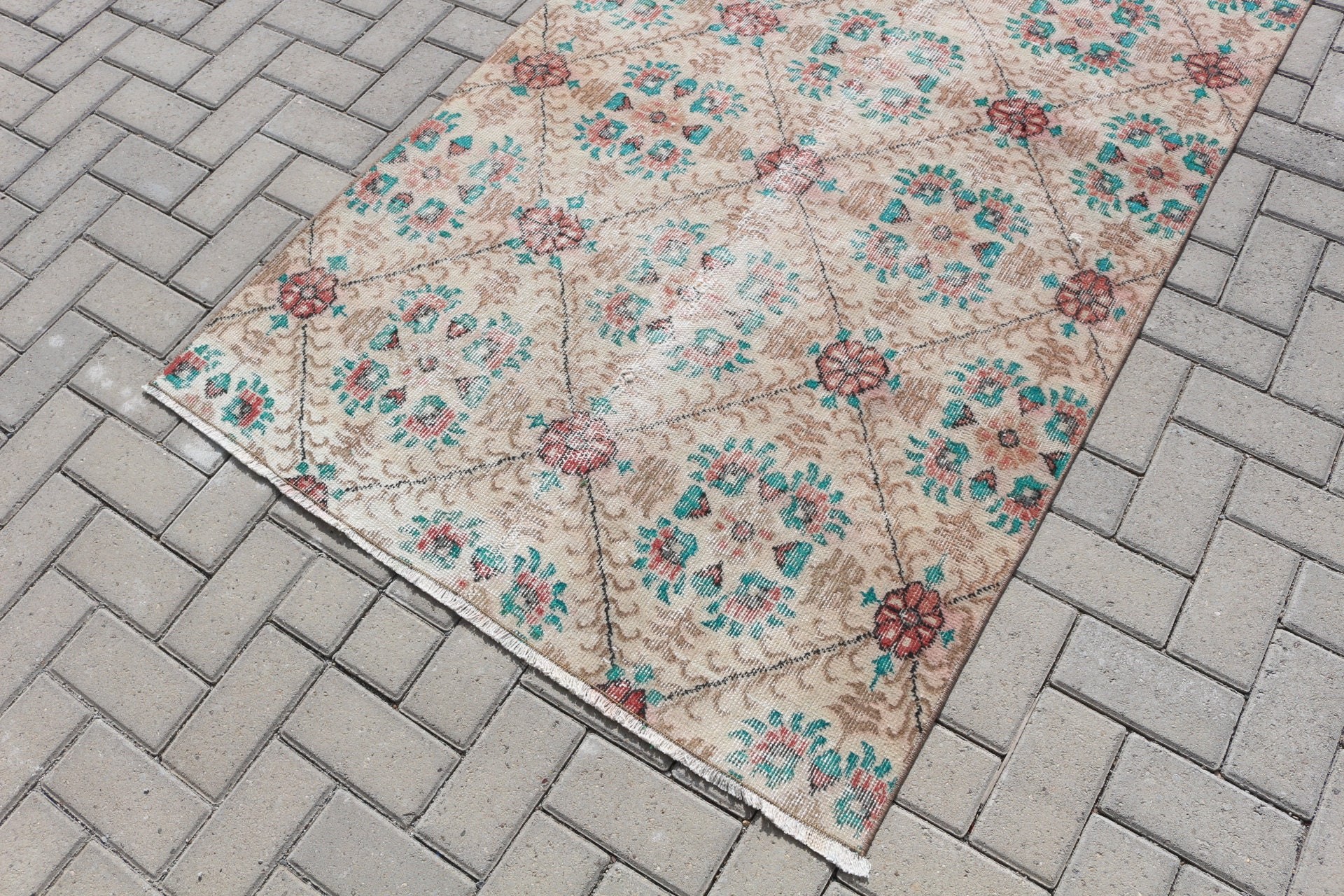 Kahverengi 3.6x6.6 ft Accent Halılar, Tasarımcı Halı, Fas Halısı, Türk Halısı, Vintage Halılar, Çocuk Halısı, Mutfak Halısı, Ev Dekorasyonu Halısı