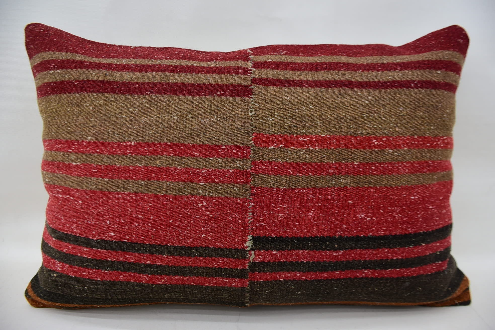 Turkish Kilim Pillow, Shabby Chic Pillow Sham, 16"x24" Red Pillow Cover, Boho Chic Pillow, Pillow for Couch, Pillow for Sofa