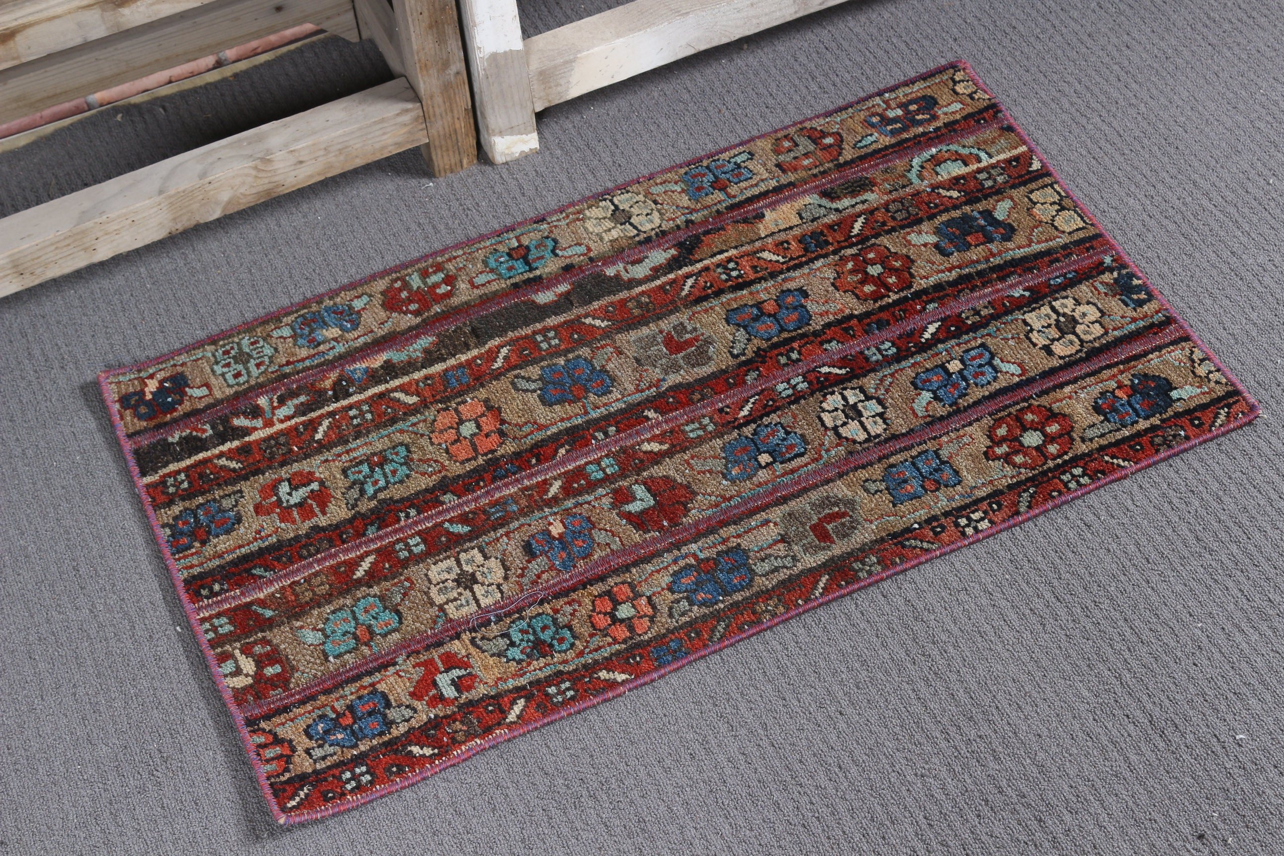 Bath Rug, Turkish Rug, Wall Hanging Rug, Dorm Rug, Vintage Rugs, Oriental Rug, Home Decor Rug, Beige Antique Rugs, 1.6x2.6 ft Small Rug