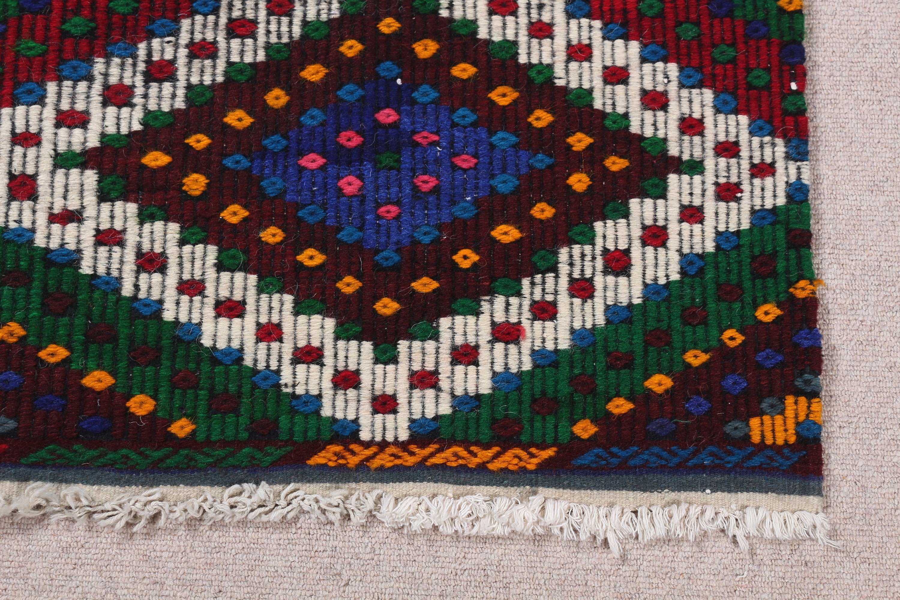 Oushak Rugs, 2.3x3.2 ft Small Rugs, Door Mat Rug, Turkish Rug, Rainbow Antique Rug, Bath Rug, Kilim, Vintage Rug, Wedding Rug