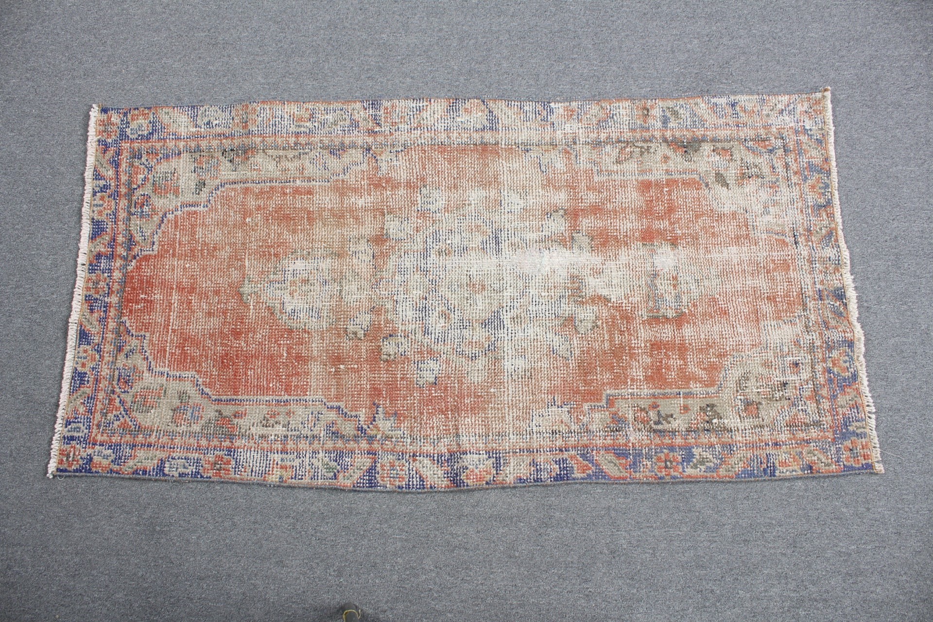 Antique Rug, Vintage Rug, Rugs for Kitchen, Turkish Rug, Nursery Rug, Bedroom Rugs, Red  2.4x4.8 ft Small Rug, Oushak Rugs