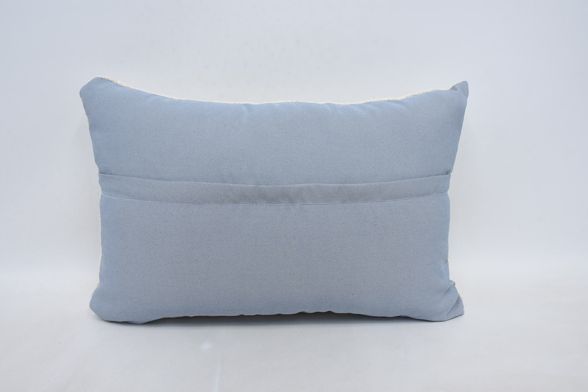 Handmade Kilim Cushion, 16"x24" White Pillow Sham, Vintage Kilim Throw Pillow, Pillow for Couch, Farmhouse Pillow Case