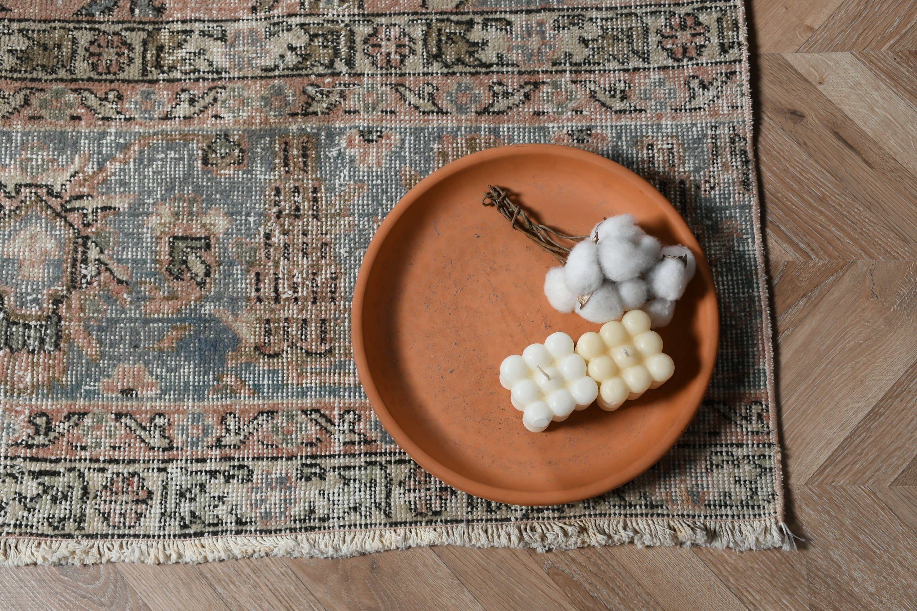 Yemek Odası Halısı, Anadolu Halısı, Türk Halısı, Kırmızı Oushak Halısı, Salon Halıları, Vintage Halı, Salon Halısı, Yün Halı, 6.4x12.5 ft Büyük Boy Halı