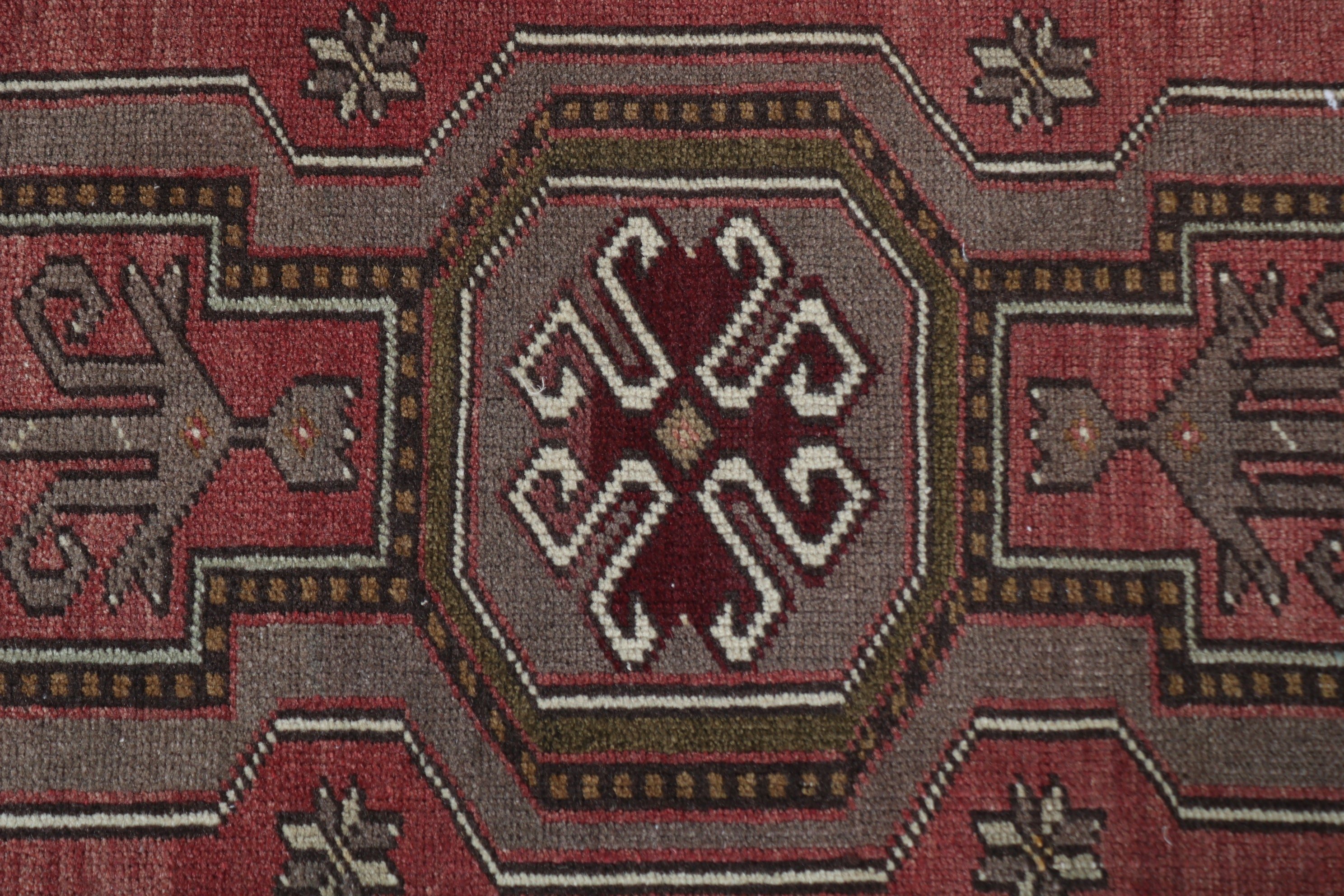 1.6x3.4 ft Small Rug, Door Mat Rug, Brown Wool Rug, Home Decor Rug, Car Mat Rug, Anatolian Rug, Decorative Rug, Vintage Rug, Turkish Rug