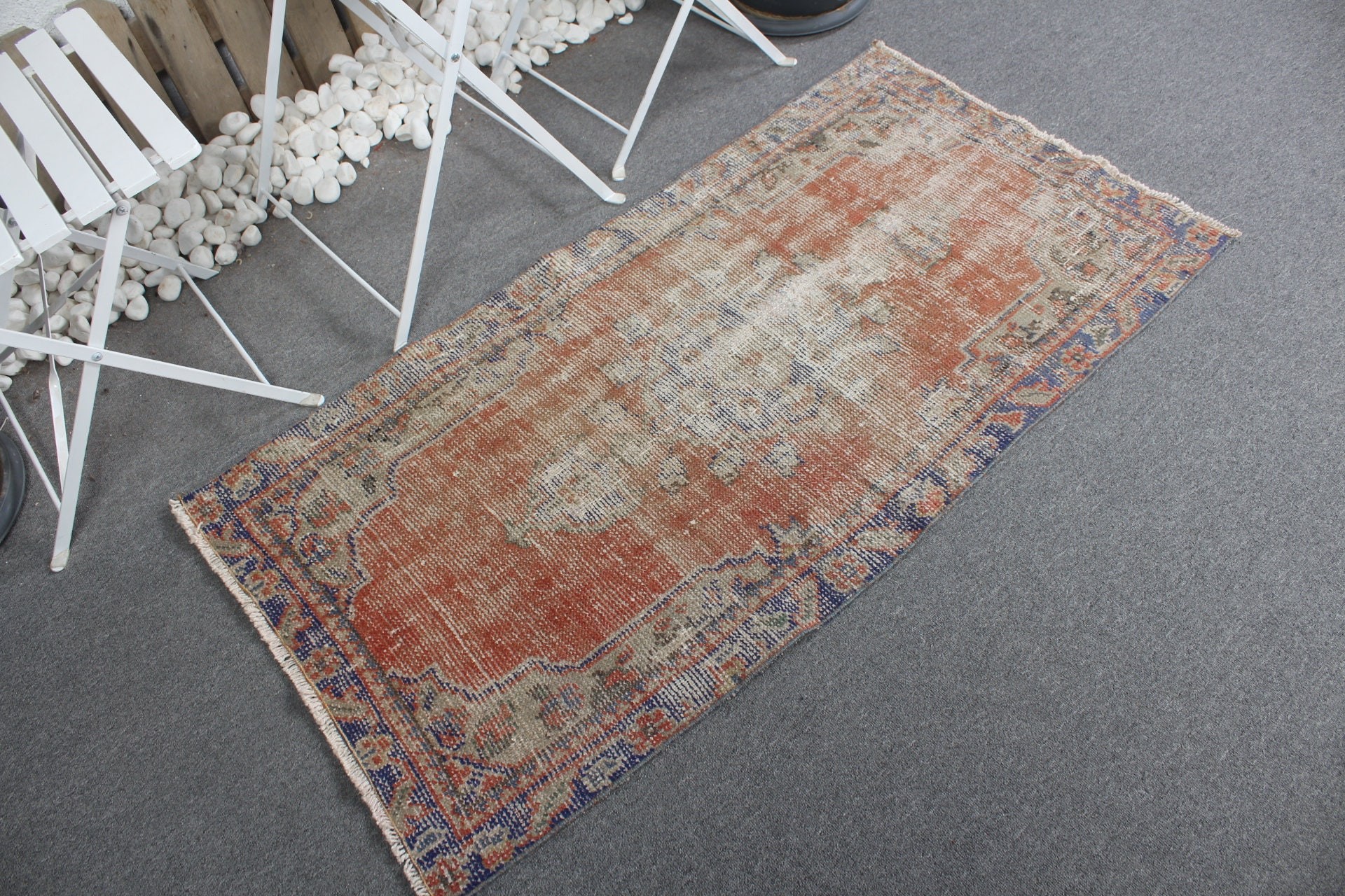 Antique Rug, Vintage Rug, Rugs for Kitchen, Turkish Rug, Nursery Rug, Bedroom Rugs, Red  2.4x4.8 ft Small Rug, Oushak Rugs