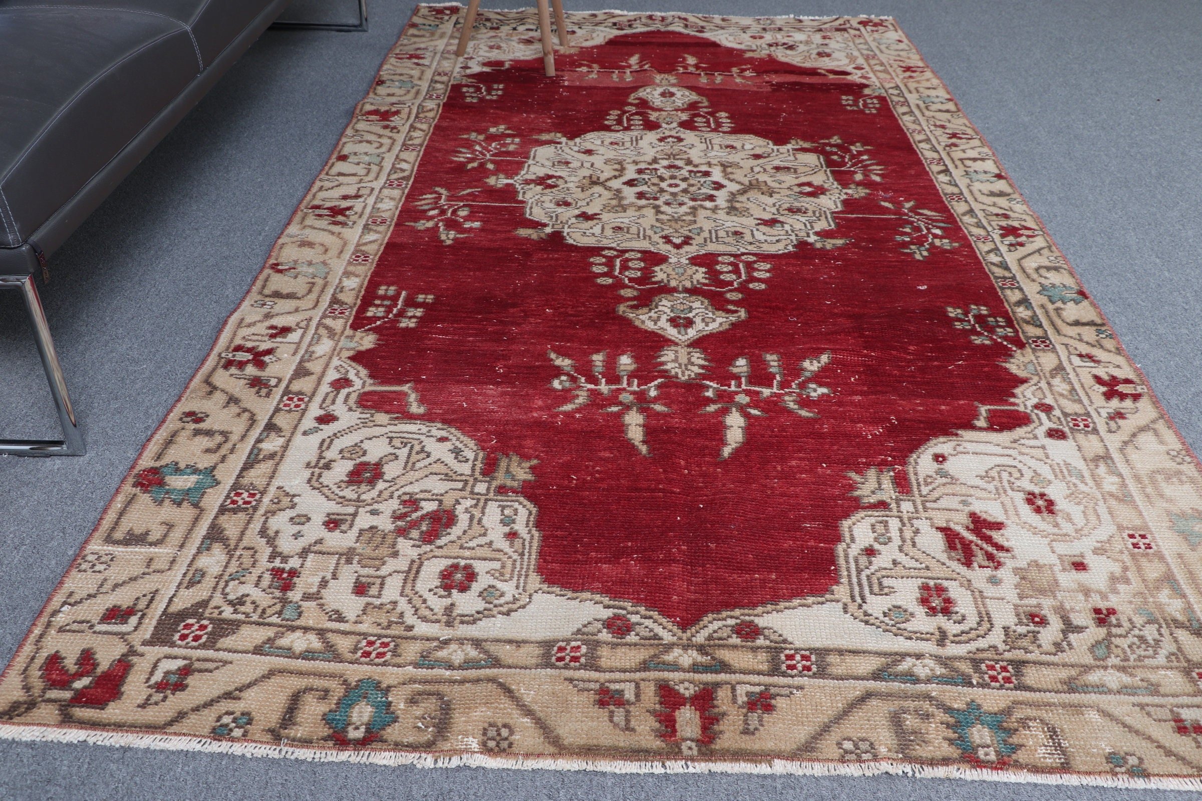 Boho Rug, Floor Rugs, Nursery Rugs, Turkish Rugs, Red Kitchen Rugs, Bedroom Rugs, Home Decor Rugs, Vintage Rugs, 4.5x8.8 ft Area Rug