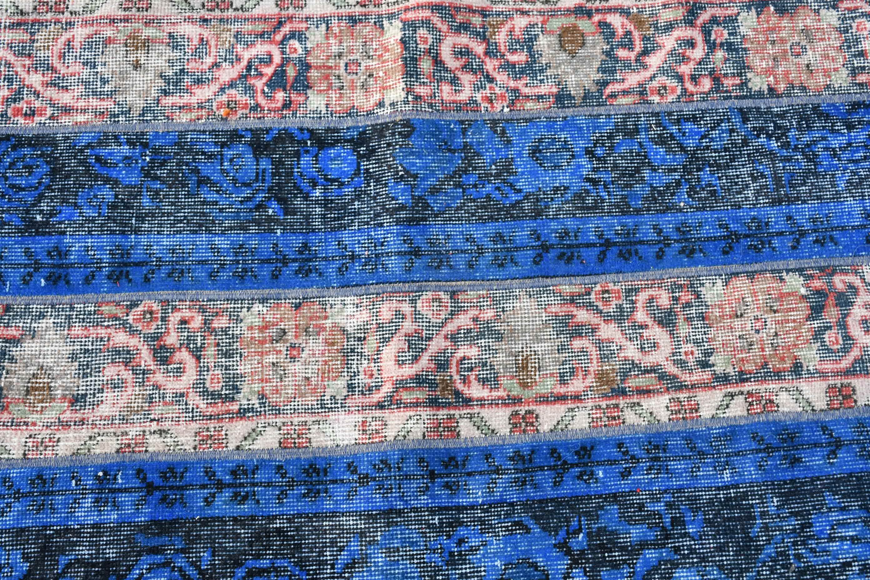 Rugs for Kitchen, Vintage Rugs, Turkish Rug, Floor Rug, Blue Kitchen Rug, Bedroom Rug, Art Rug, Door Mat Rugs, 2.5x4.3 ft Small Rug