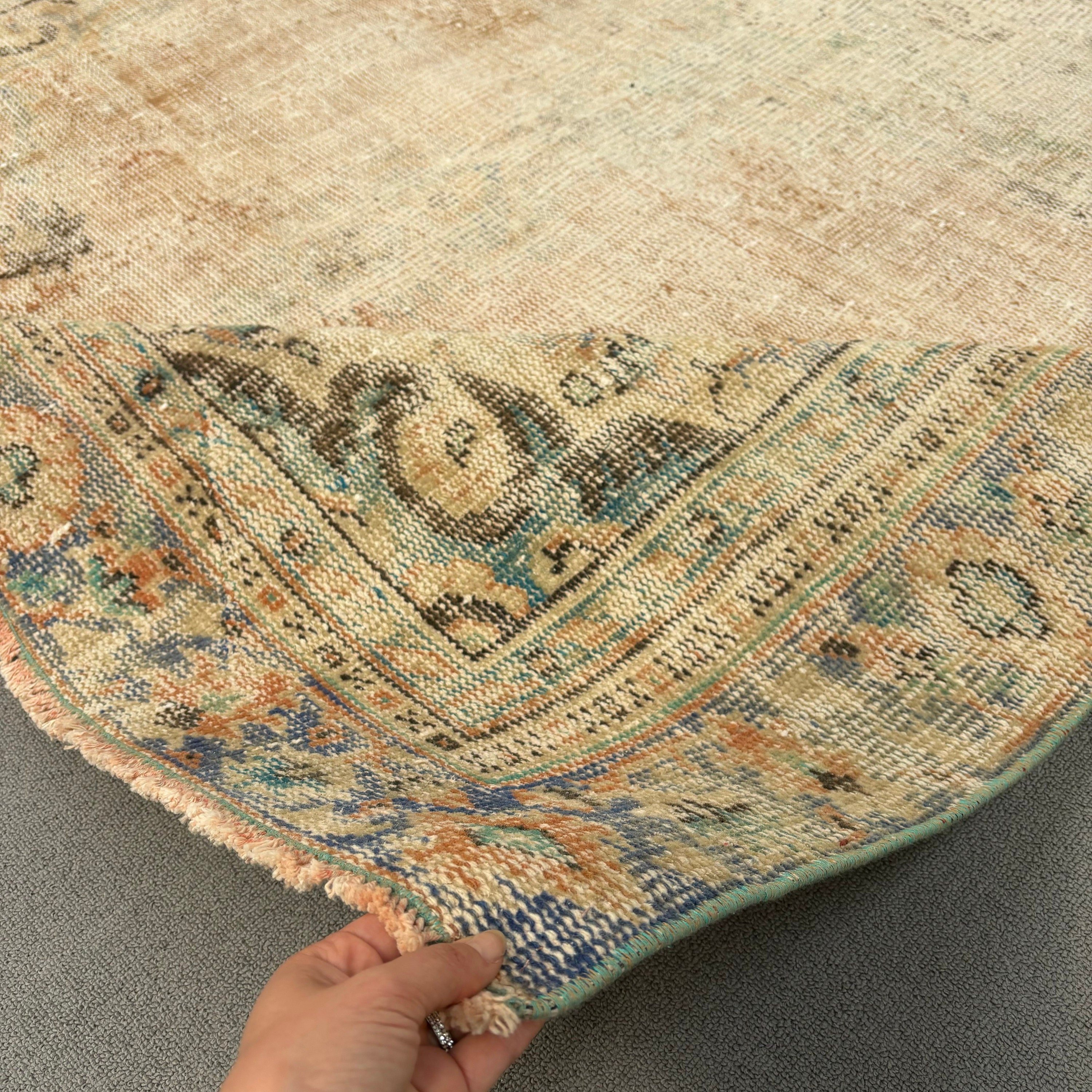 Dorm Rug, Turkish Rug, Kitchen Rug, 5.7x9.4 ft Large Rugs, Bedroom Rugs, Salon Rug, Vintage Rugs, Beige Oriental Rugs, Rugs for Salon