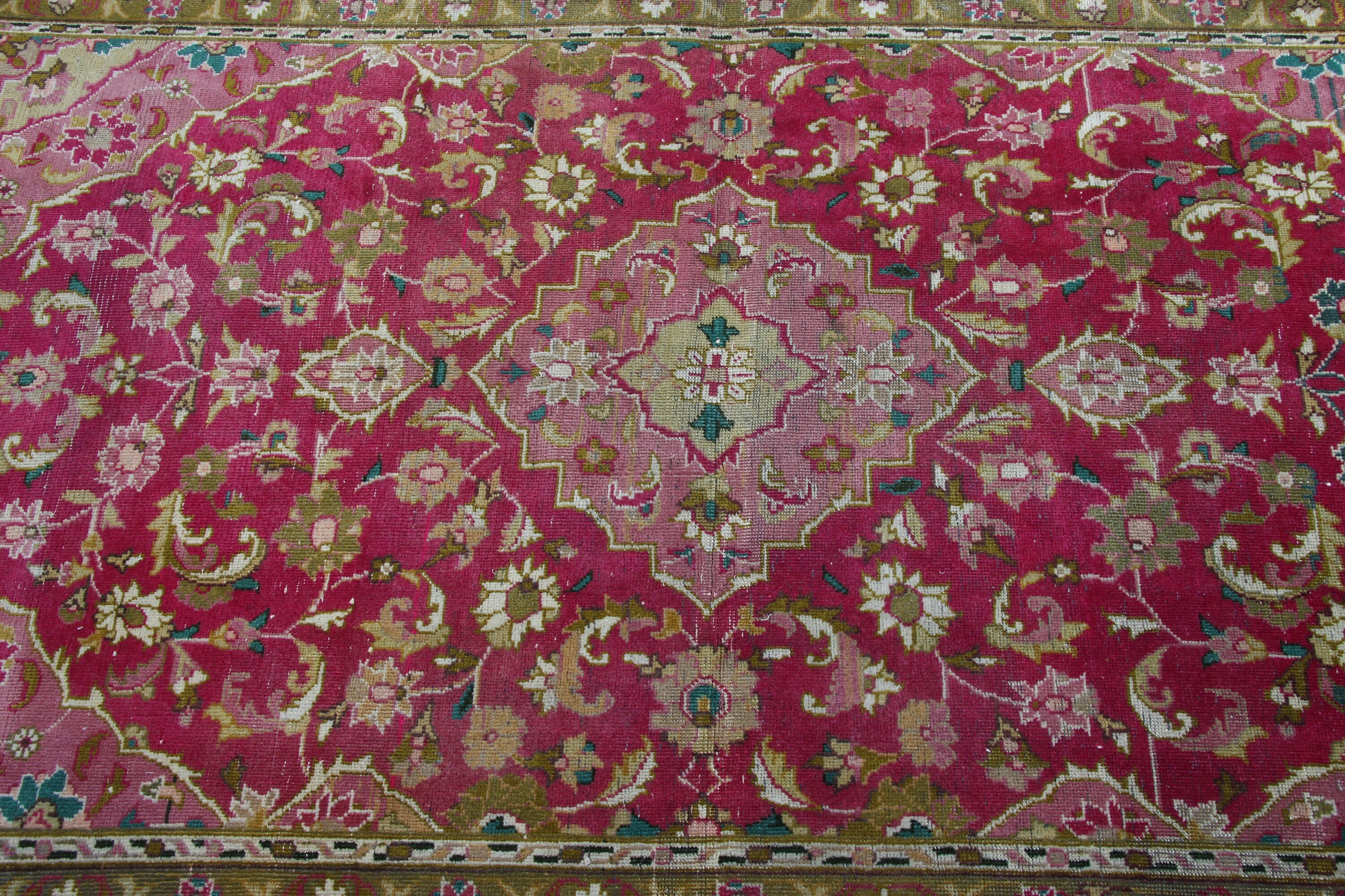 Pink Moroccan Rugs, Nursery Rugs, Kitchen Rug, Pastel Rug, 3.4x6 ft Accent Rugs, Vintage Rug, Turkish Rug, Bedroom Rugs, Antique Rugs