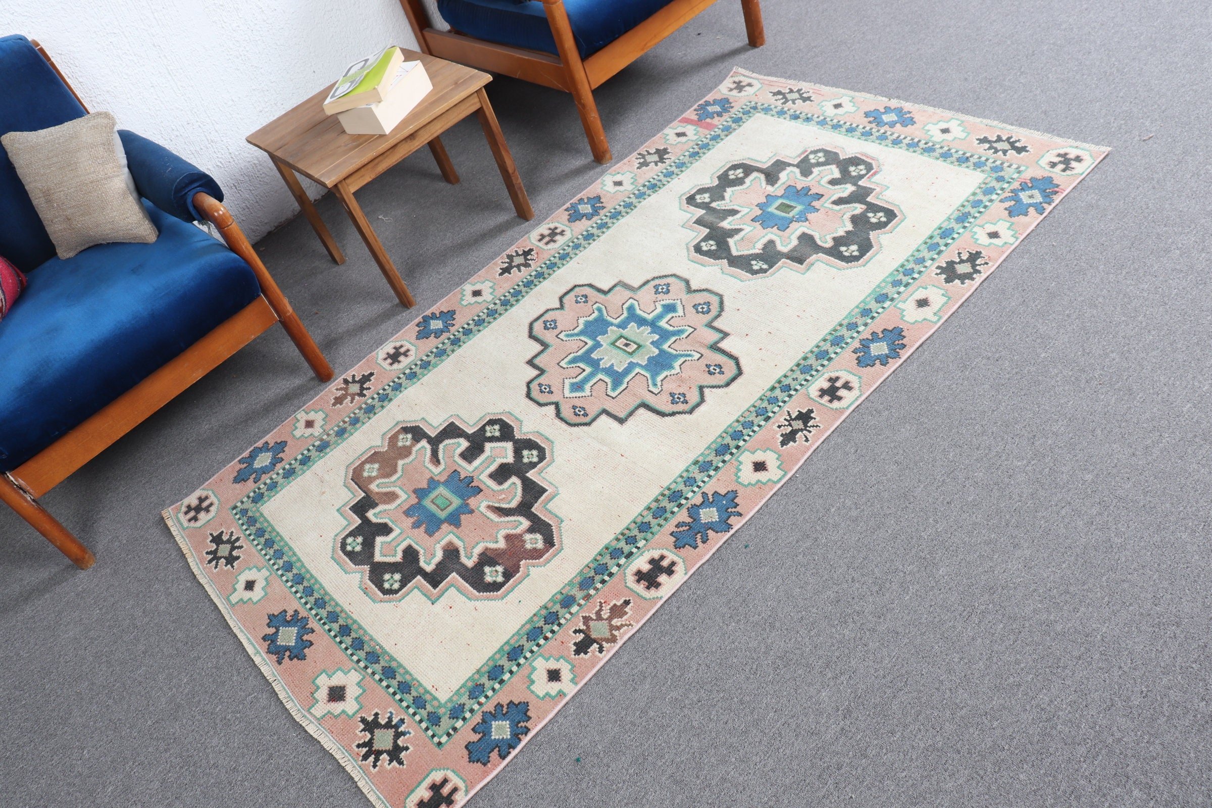 Office Rug, Beige Home Decor Rug, Nursery Rug, Cool Rugs, Rugs for Bedroom, 3.5x6.2 ft Accent Rug, Kitchen Rugs, Vintage Rug, Turkish Rugs