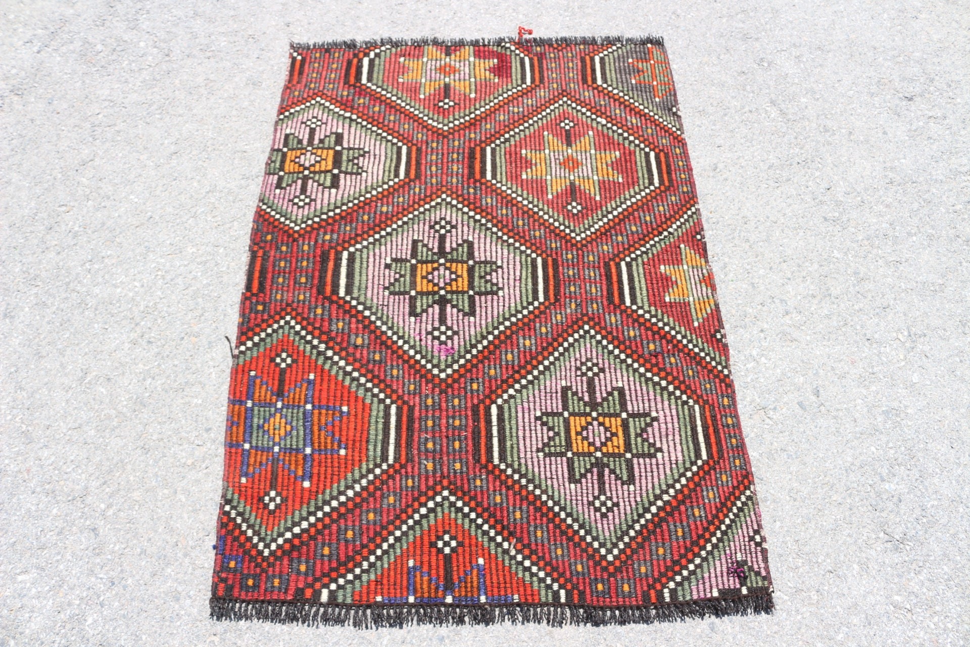 Yer Halısı, Yeşil Yer Halıları, Banyo Halıları, Mutfak Halısı, Kilim, Paspas Halısı, Türk Halısı, Vintage Halı, 2.8x4 ft Küçük Halılar