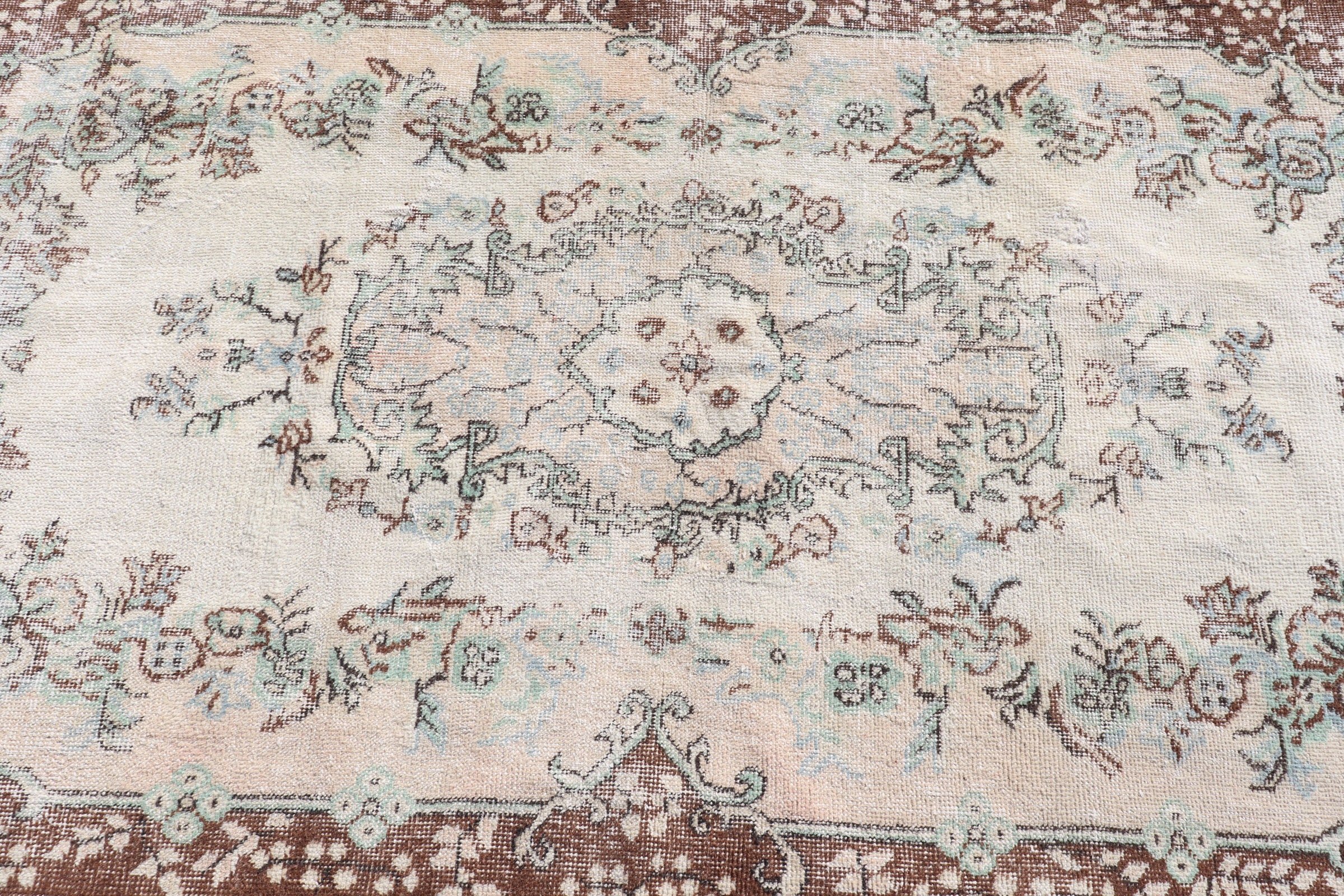 Living Room Rug, Turkish Rug, Aztec Rug, Indoor Rug, Antique Rug, Vintage Rugs, 3.7x6.6 ft Area Rugs, Beige Kitchen Rug, Kitchen Rug
