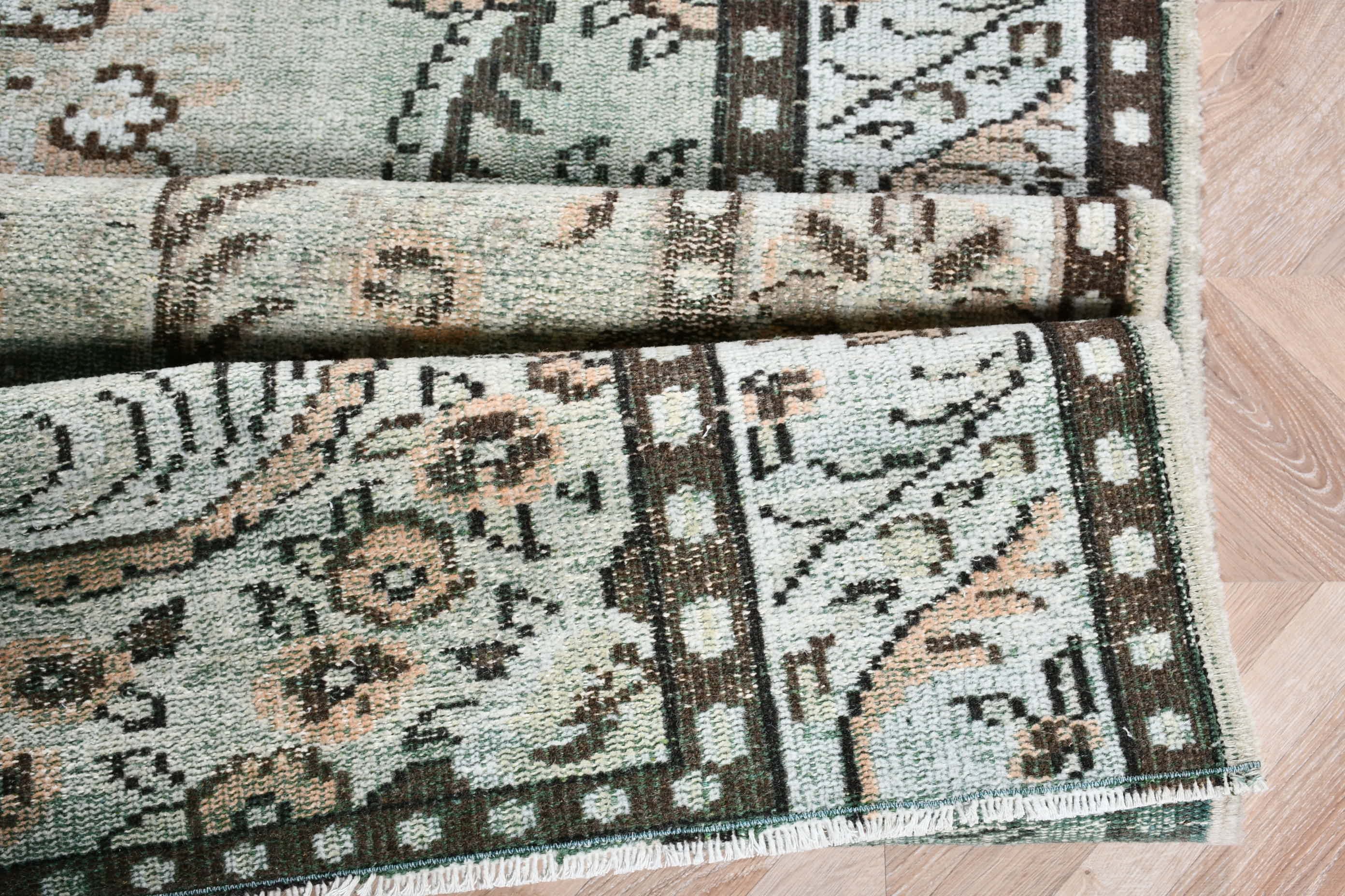 Green  6.4x9.3 ft Large Rugs, Organic Rug, Turkish Rugs, Living Room Rugs, Vintage Rug, Salon Rugs, Oushak Rug, Moroccan Rug