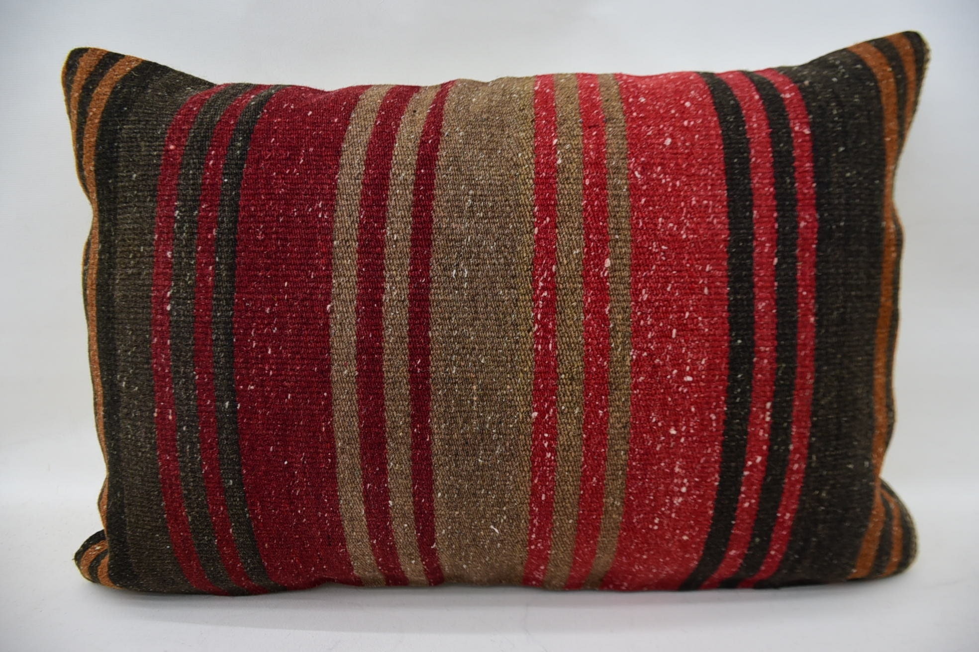 Home Decor Pillow, Turkish Pillow, Square Throw Pillow Case, Pillow for Couch, 16"x24" Brown Pillow, Bohemian Cushion Cushion Cover