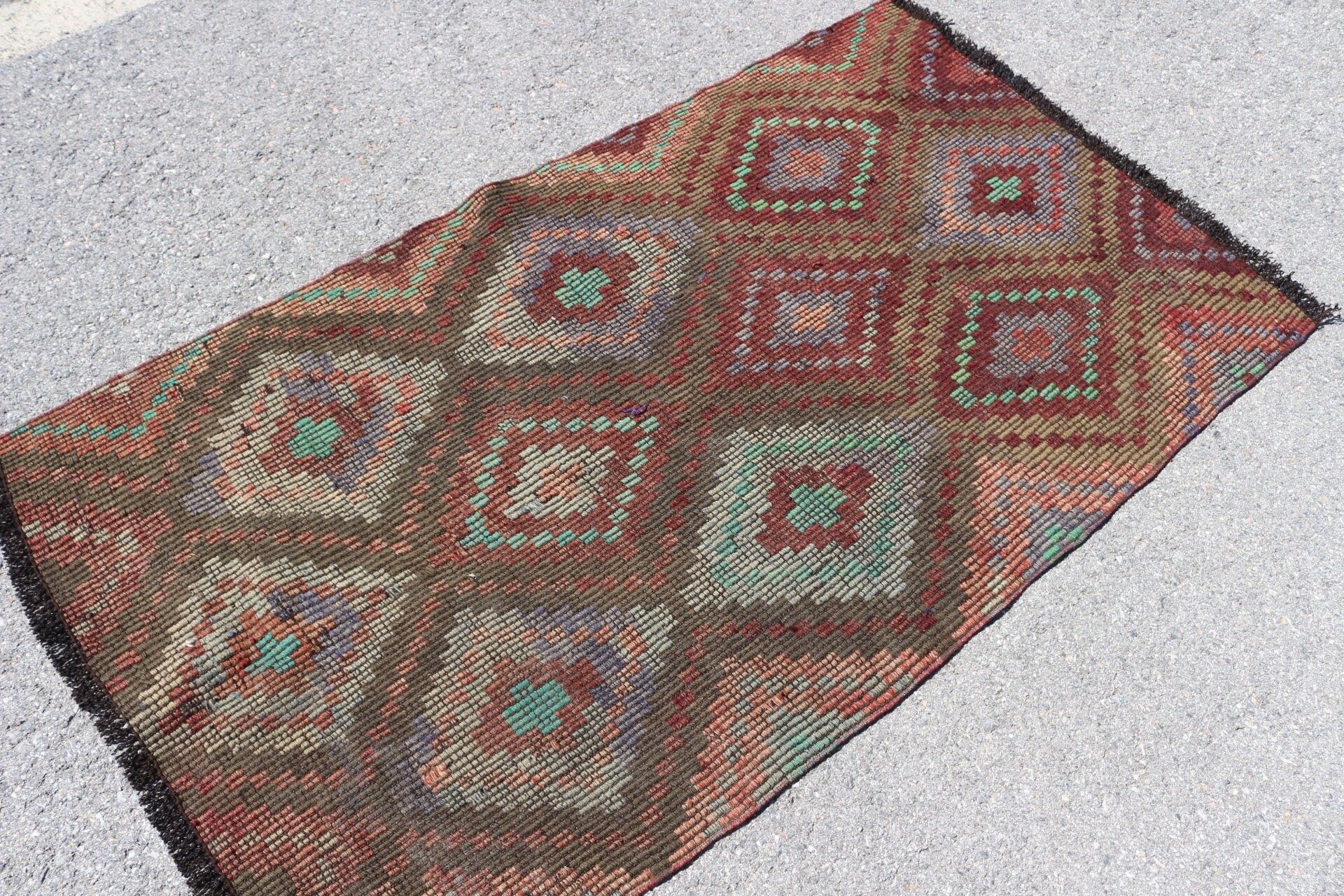 Vintage Halılar, 3x5.4 ft Aksan Halıları, Kilim, Yatak Odası Halıları, Türk Halısı, Oryantal Halılar, Çocuk Halısı, Yer Halıları, Yeşil Yatak Odası Halıları