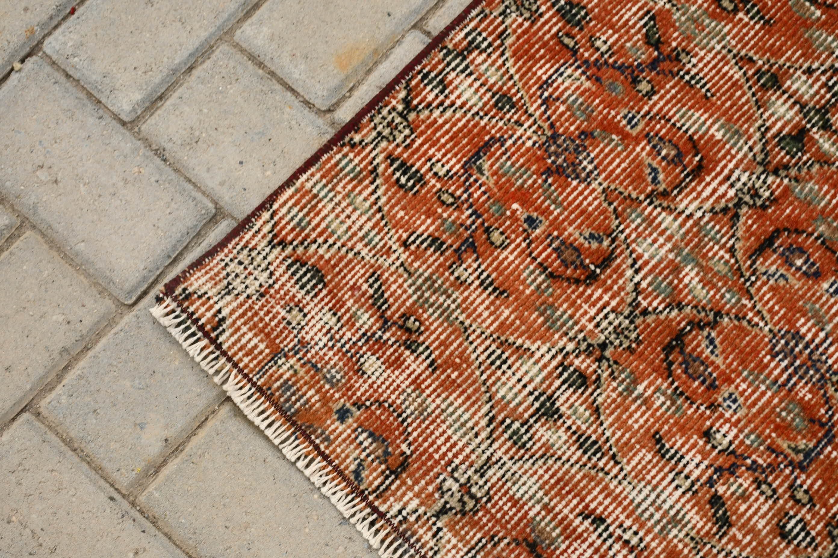 Kırmızı Oryantal Halı, 5.8x8.8 ft Büyük Halı, Türk Halıları, Oushak Halıları, Salon Halıları, Salon Halısı, Oturma Odası Halısı, Vintage Halılar