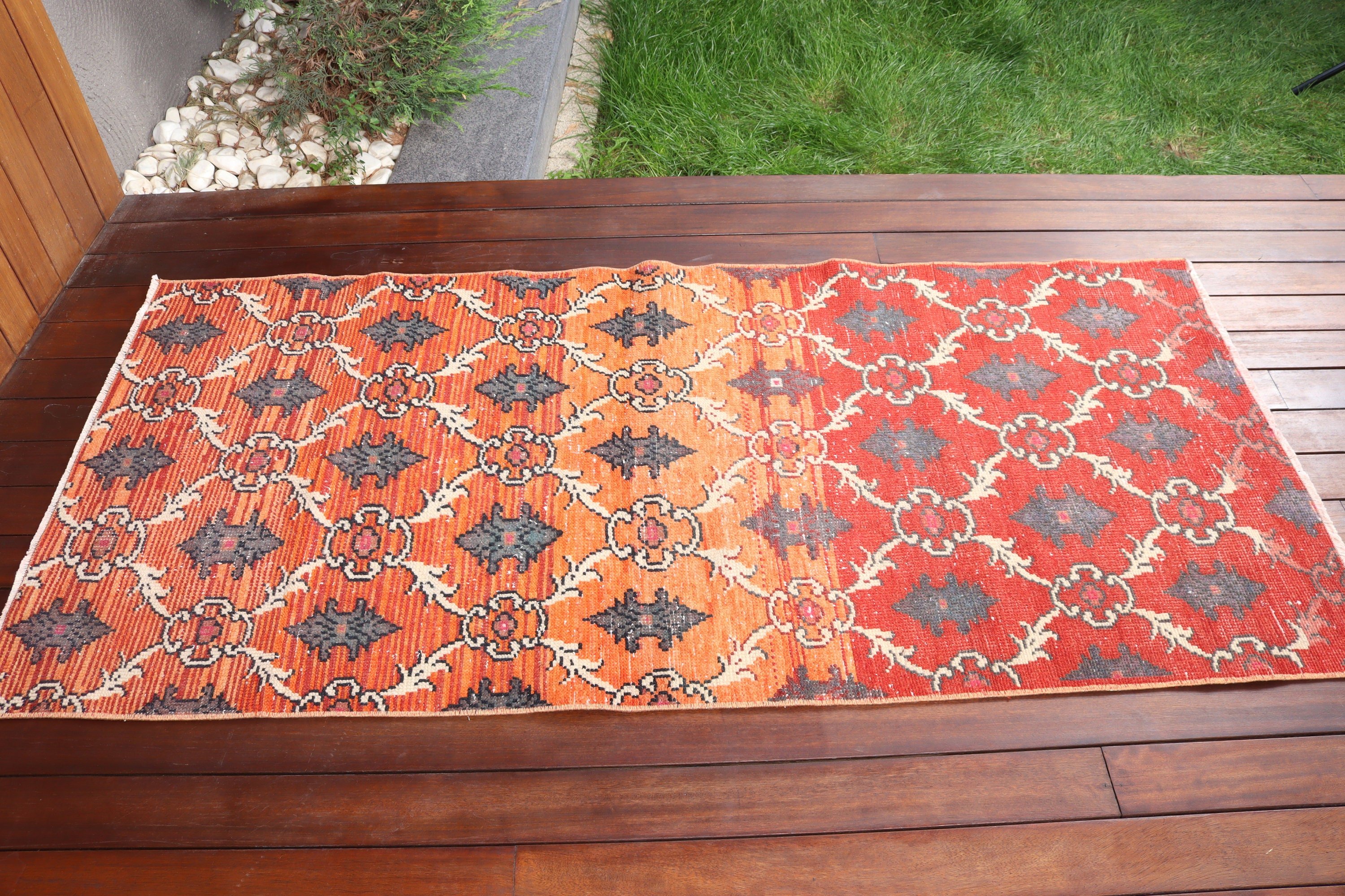 Ofis Halıları, Çocuk Halıları, Vintage Halılar, Geometrik Halılar, Giriş Halıları, Kırmızı 2.8x6.1 ft Accent Halılar, Türk Halıları