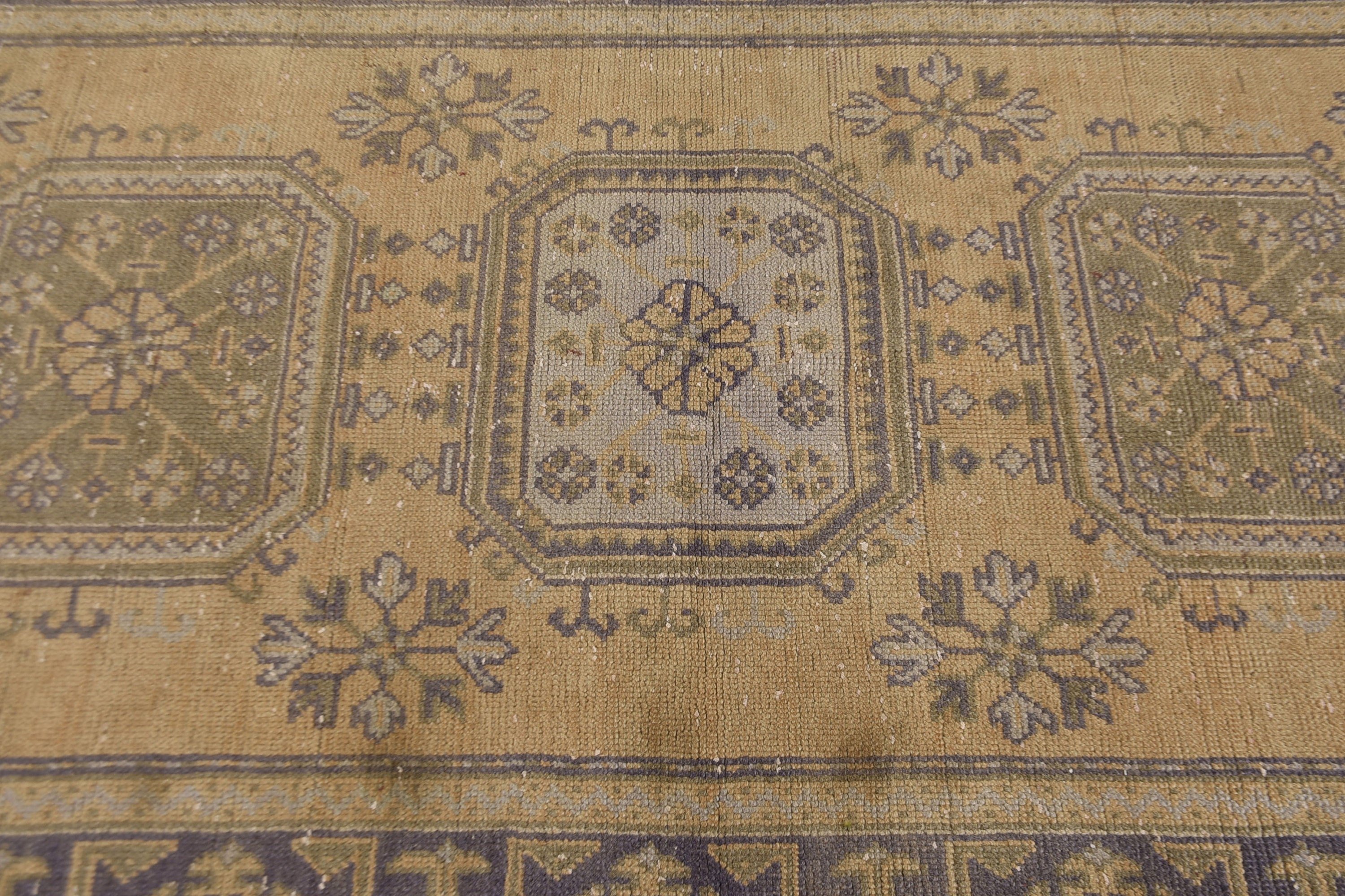 Büyük Vintage Halı, Yatak Odası Halıları, Vintage Halılar, Yemek Odası Halıları, Türk Halıları, 4.4x10.5 ft Büyük Halılar, Bej Yatak Odası Halıları, Anadolu Halısı