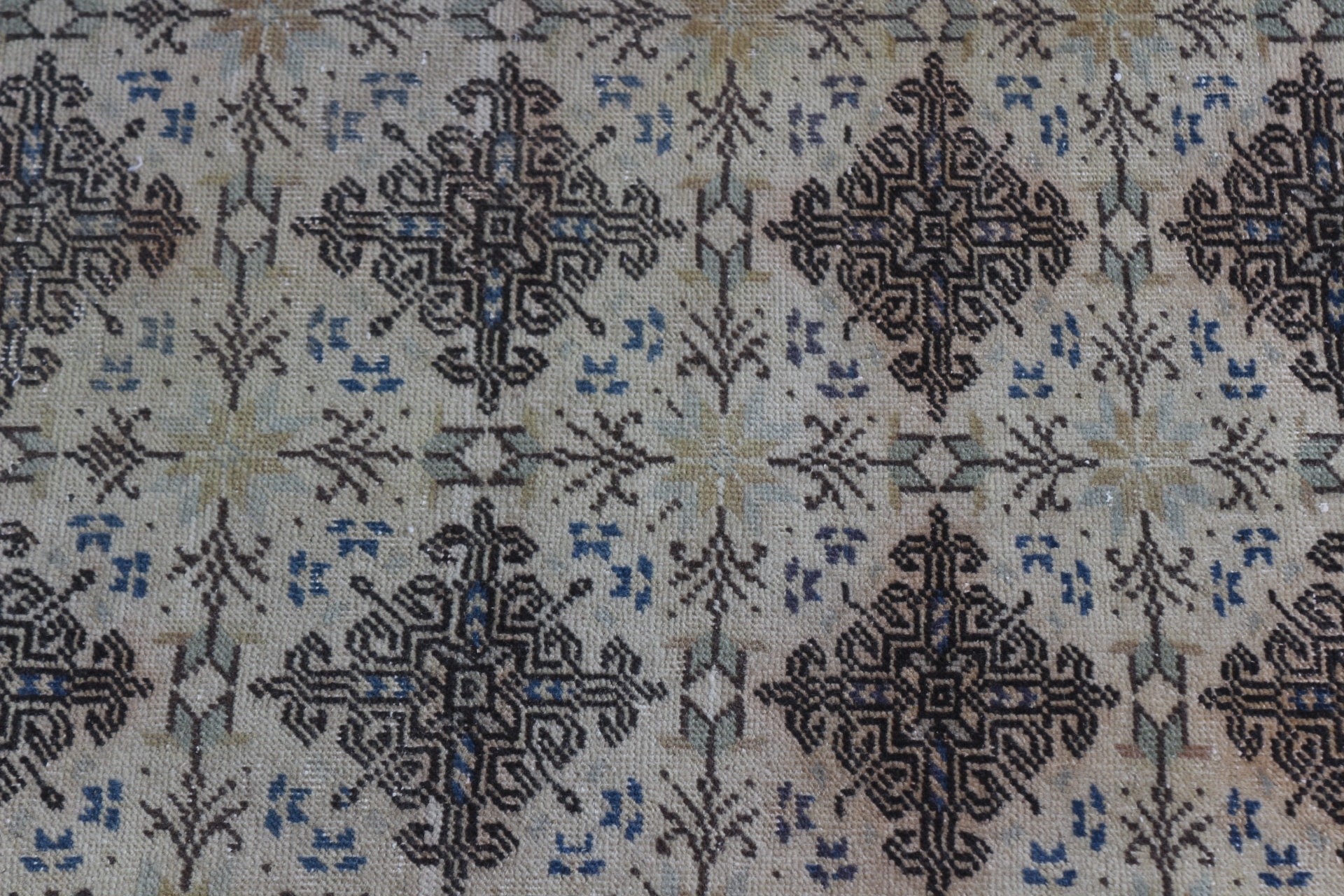 Vintage Halı, Yeşil 6.7x9.3 ft Büyük Halı, Salon Halısı, Salon Halıları, Mutfak Halısı, Türk Halısı, Yatak Odası Halıları, Sanat Halısı, Yün Halı