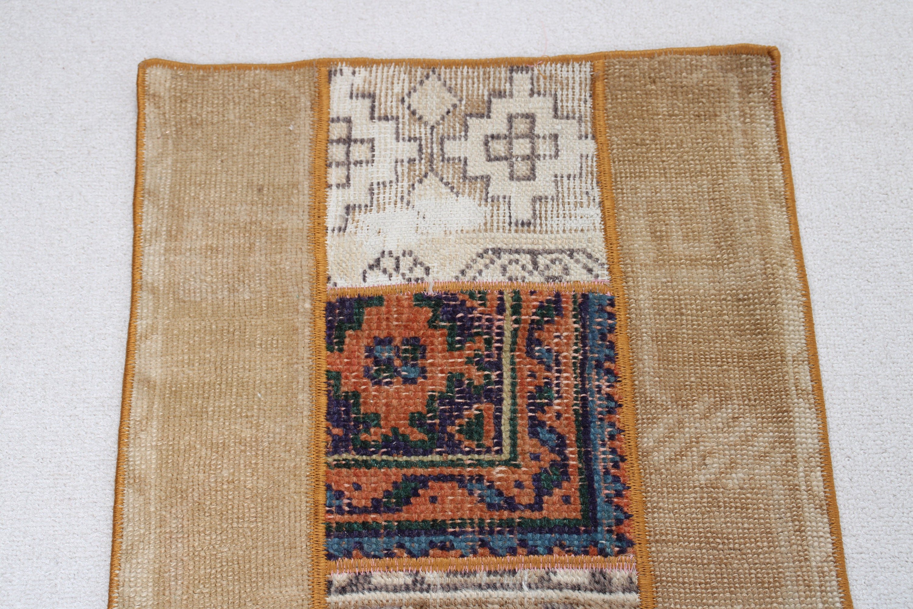 Yer Halıları, Kahverengi Oryantal Halı, Sanatsal Halılar, Açıklama Halısı, 1,5x3,9 ft Küçük Halılar, Vintage Halı, Küçük Boho Halı, Türk Halıları, Yatak Odası Halısı