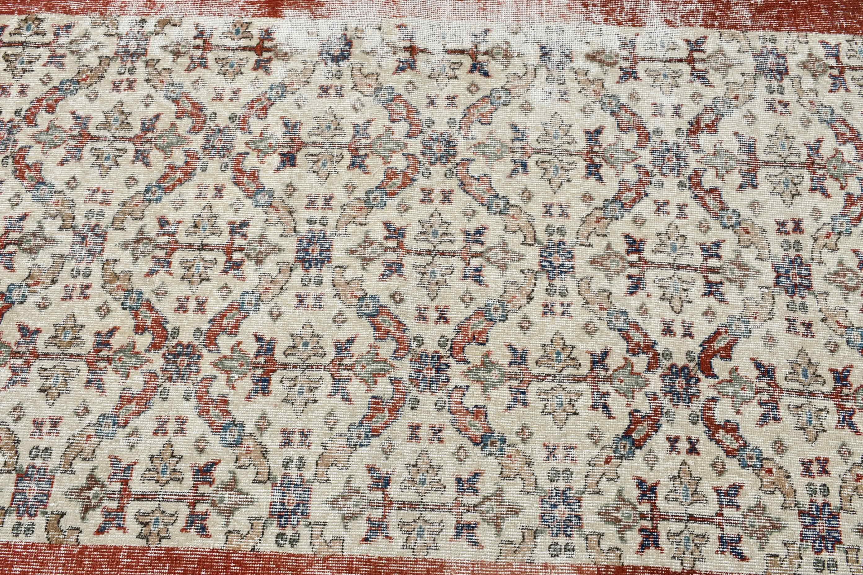 Giriş Halıları, Fas Halıları, Mutfak Halıları, Antika Halılar, 3,6x6,6 ft Vurgulu Halılar, Bej Antika Halılar, Türk Halısı, Düz Dokuma Halı, Vintage Halılar