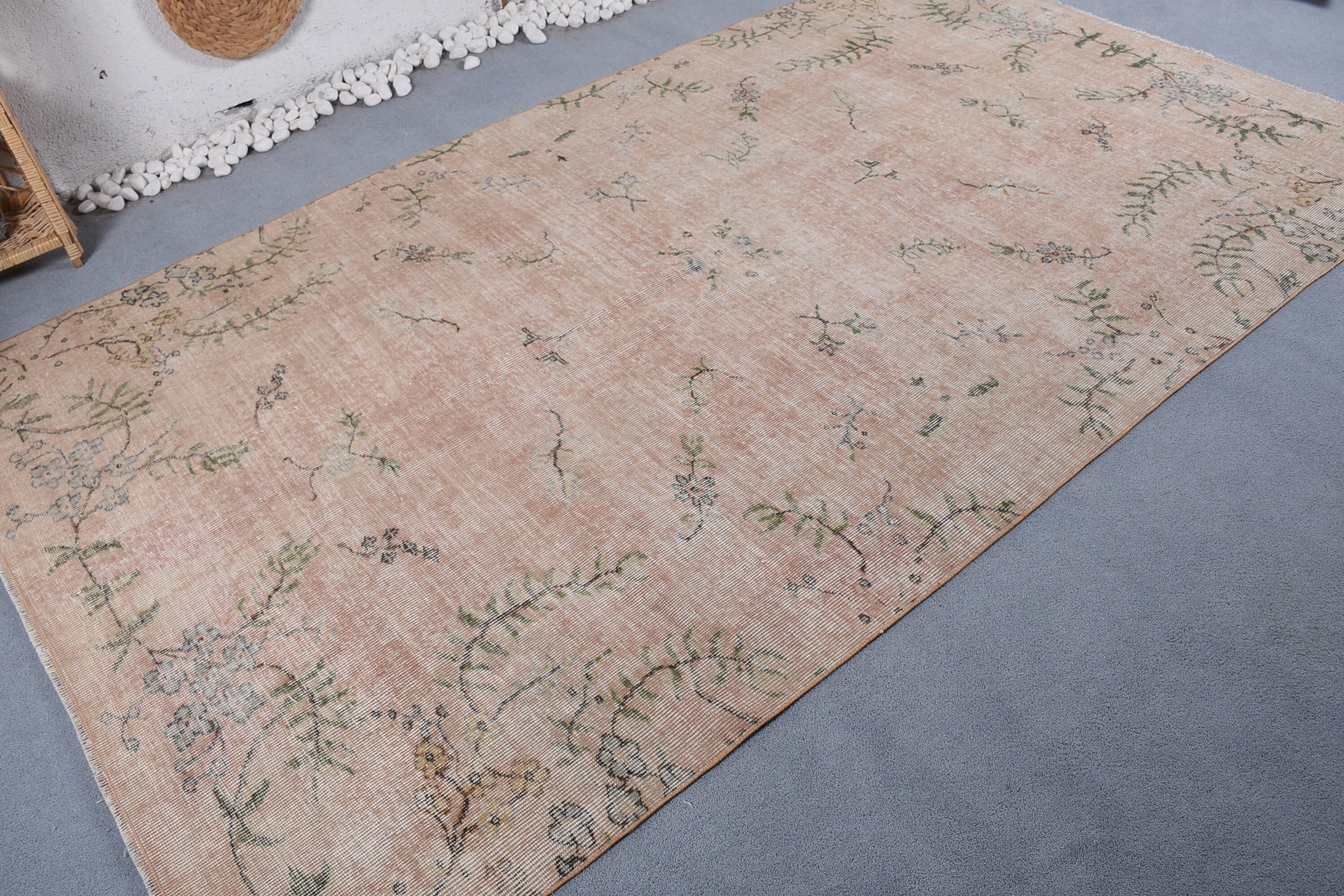 Mutfak Halısı, Vintage Halı, Türk Halısı, Oturma Odası Halısı, Salon Halıları, Ev Dekorasyonu Halısı, 5.6x9.7 ft Büyük Halılar, Salon Halıları, Retro Halı