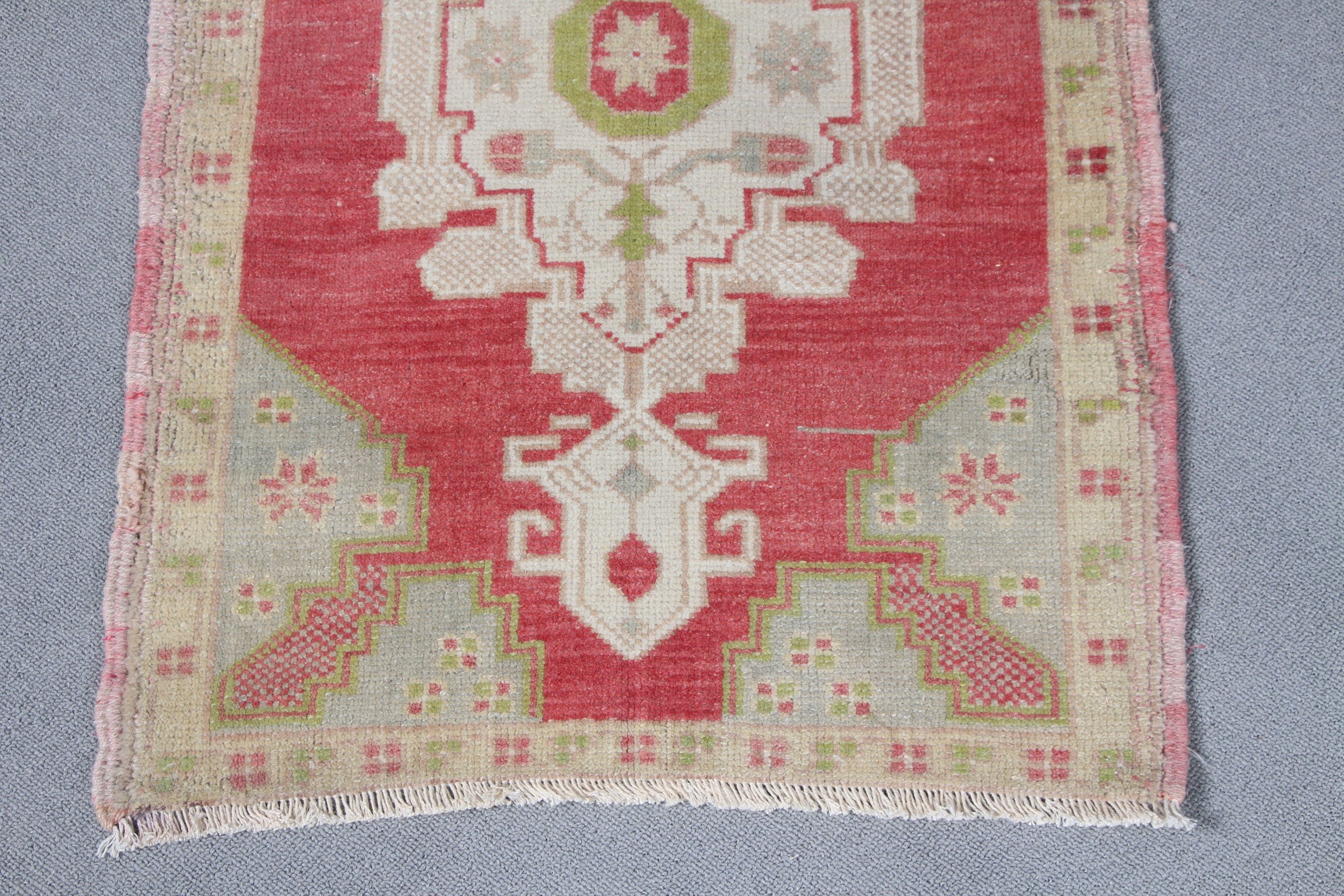 Bedroom Rugs, Red Antique Rugs, Rugs for Bedroom, Kitchen Rugs, 1.9x2.7 ft Small Rug, Cute Rugs, Vintage Rugs, Turkish Rugs