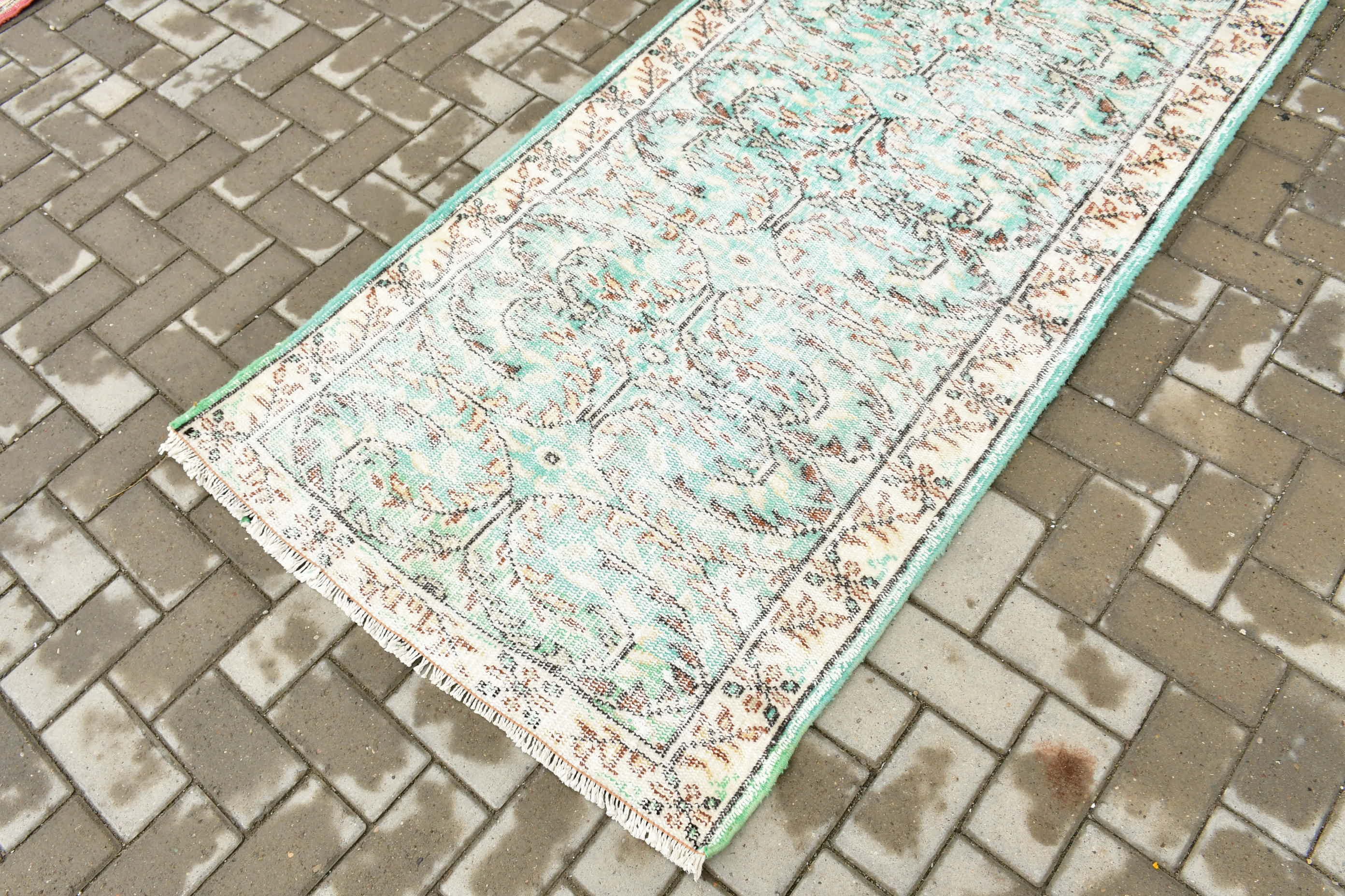 Green Bedroom Rug, Vintage Rug, Rugs for Kitchen, Kitchen Rug, Floor Rug, Anatolian Rug, Turkish Rug, Nursery Rugs, 3.1x6.1 ft Accent Rug