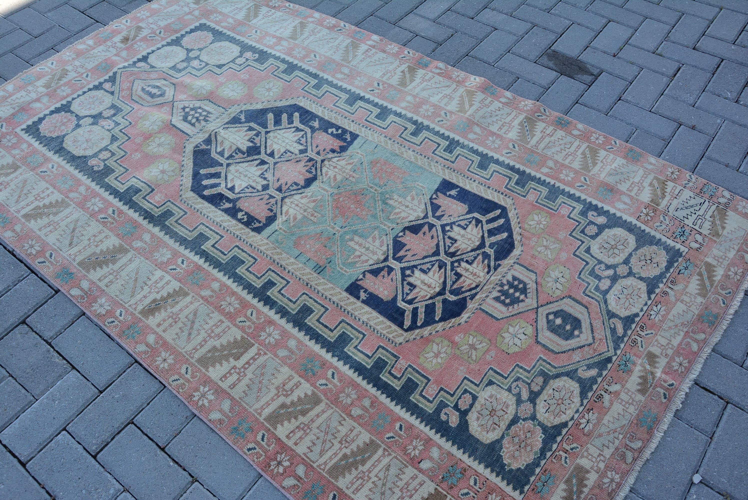 Living Room Rug, Turkish Area Rug Rugs, Bedroom Rug, Turkish Rug, Rugs for Dining Room, Floor Rugs, 4.2x7.1 ft Area Rugs, Vintage Rug