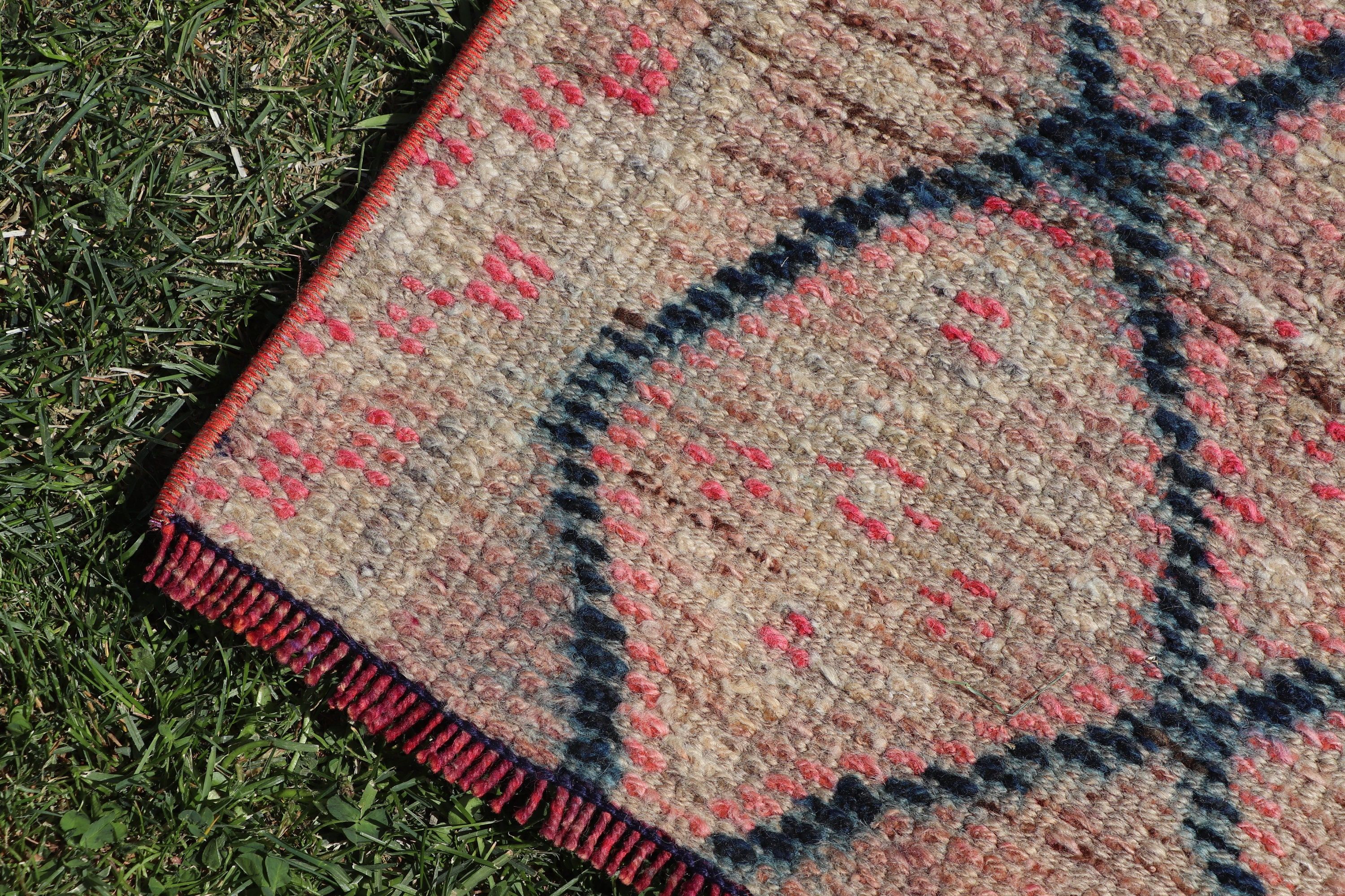 Modern Rug, Stair Rug, Turkish Rug, Statement Rugs, Brown Boho Rug, Antique Rug, Vintage Rug, 3.3x8.5 ft Runner Rugs, Vintage Runner Rugs