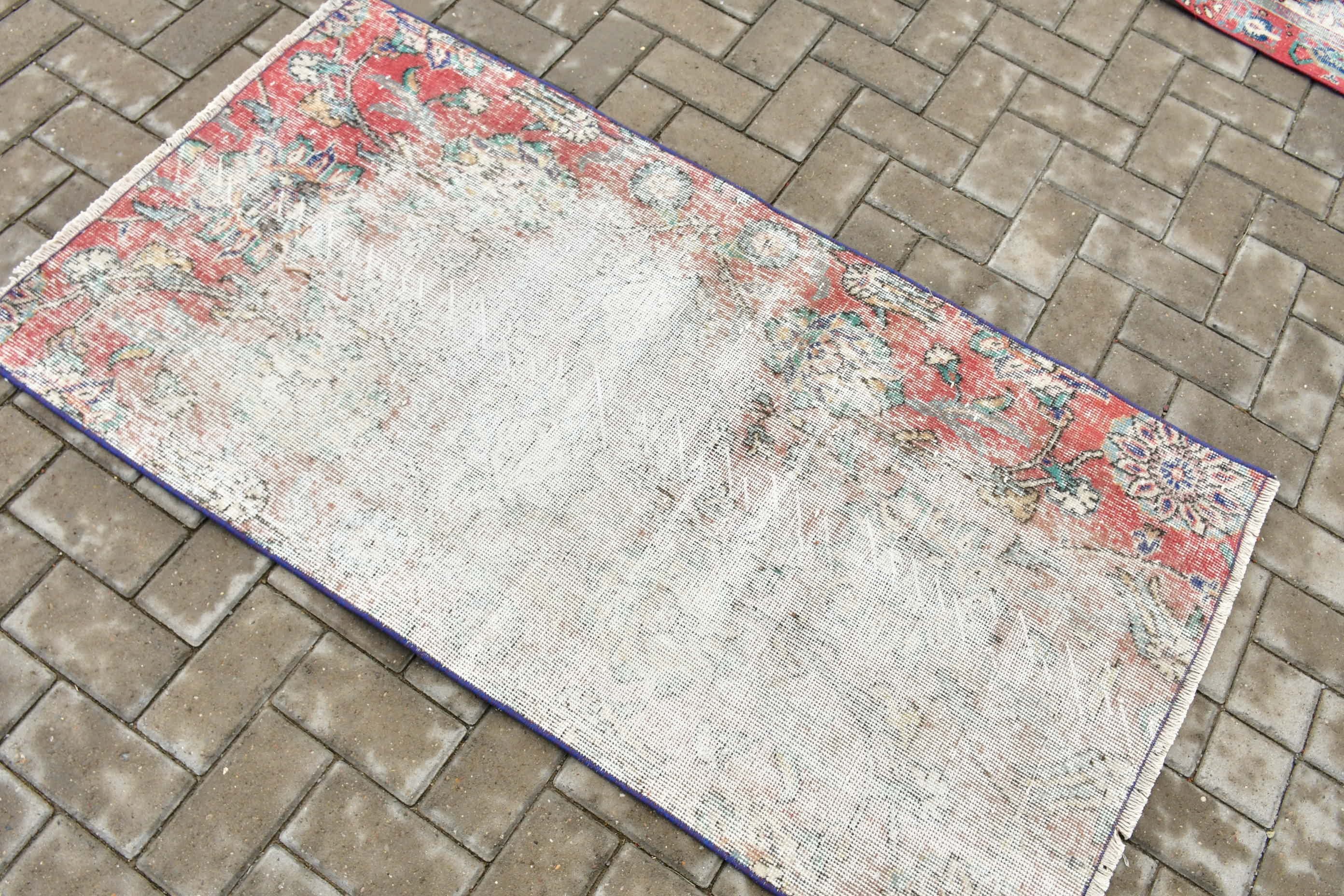 Entry Rug, Cool Rugs, Turkish Rug, Rugs for Entry, 2.6x4.9 ft Small Rug, Red Anatolian Rug, Home Decor Rug, Vintage Rug, Kitchen Rugs