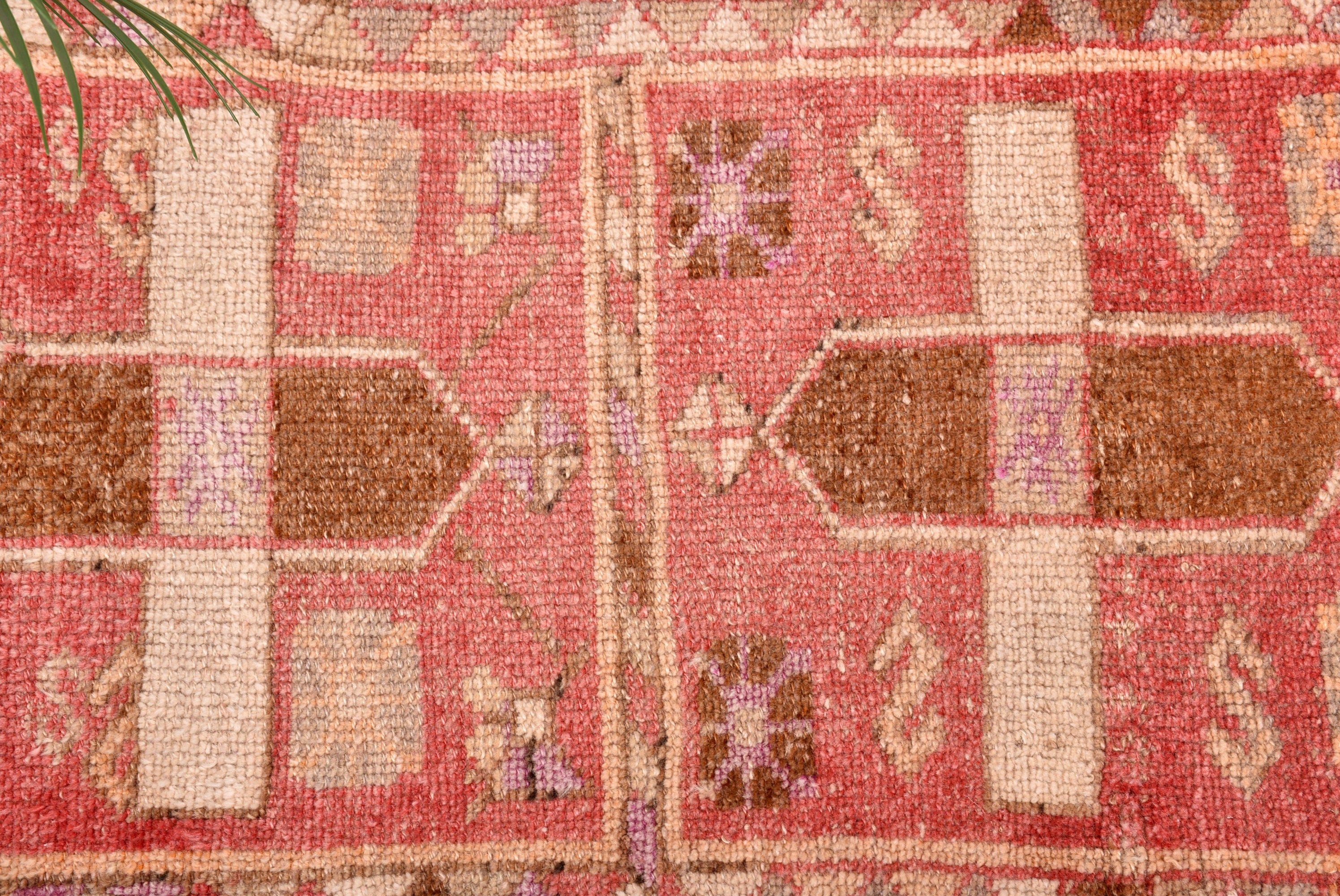 1.5x2.6 ft Küçük Halılar, Pembe Fas Halıları, Banyo Halıları, Küçük Boho Halısı, Yatak Odası Halısı, Vintage Halılar, Geometrik Halılar, Türk Halısı