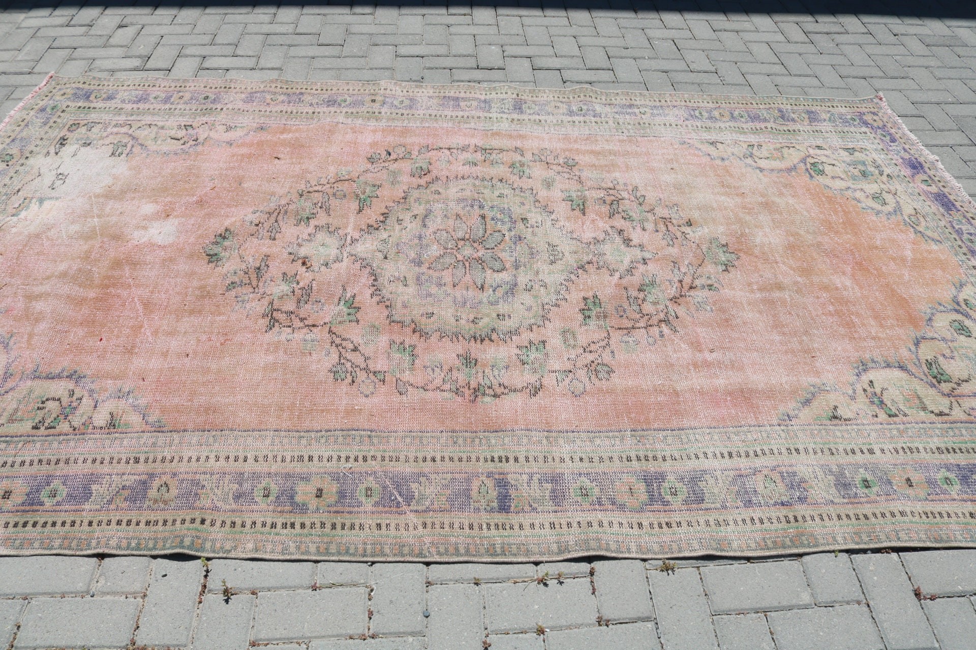 Living Room Rug, Salon Rugs, Rugs for Living Room, Home Decor Rug, 6x10 ft Large Rug, Floor Rug, Turkish Rug, Vintage Rug, Retro Rug