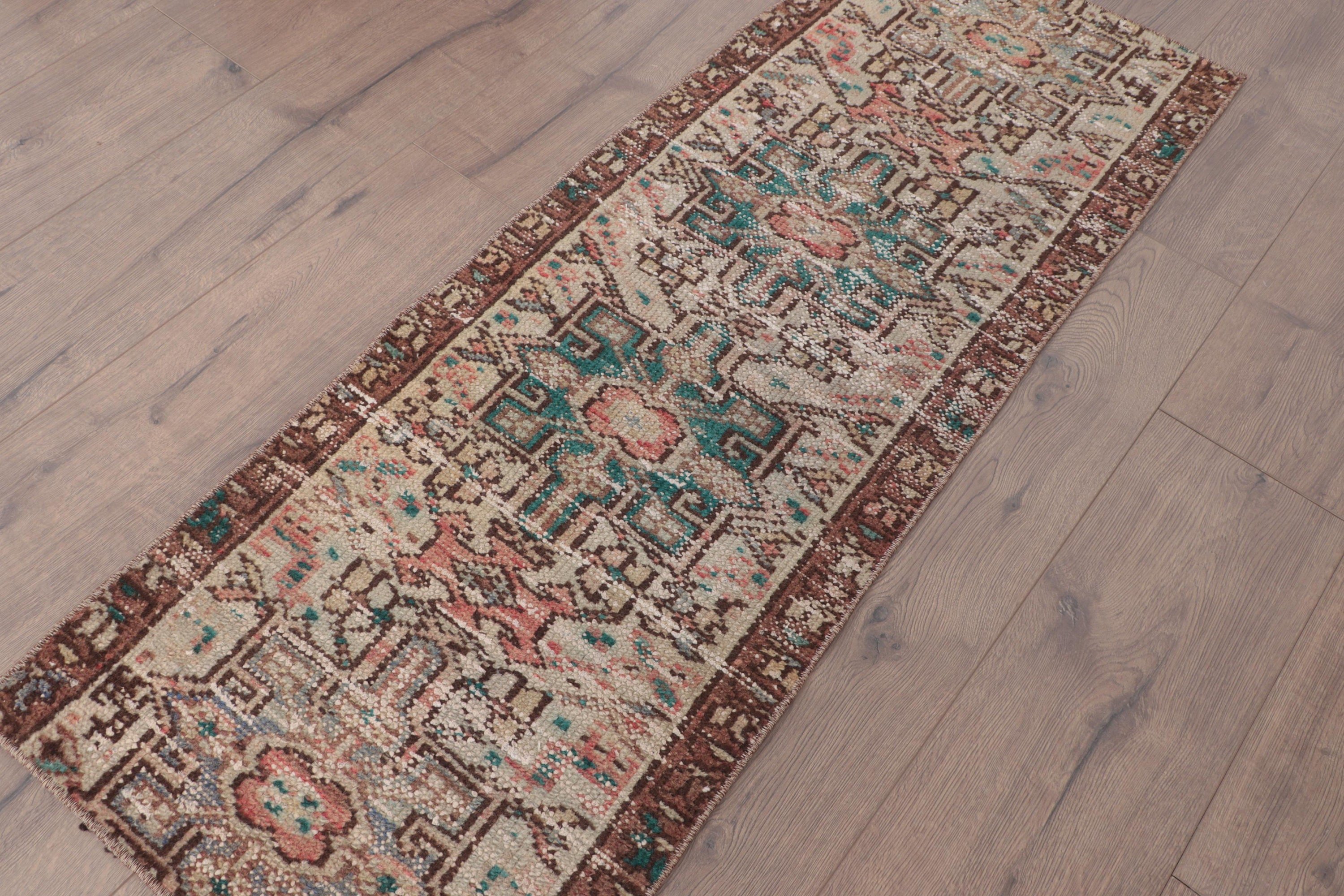 Geometric Rug, Bathroom Rugs, Vintage Rugs, Brown Luxury Rug, Oriental Rug, Turkish Rug, Door Mat Rugs, Ethnic Rug, 1.6x4.2 ft Small Rugs