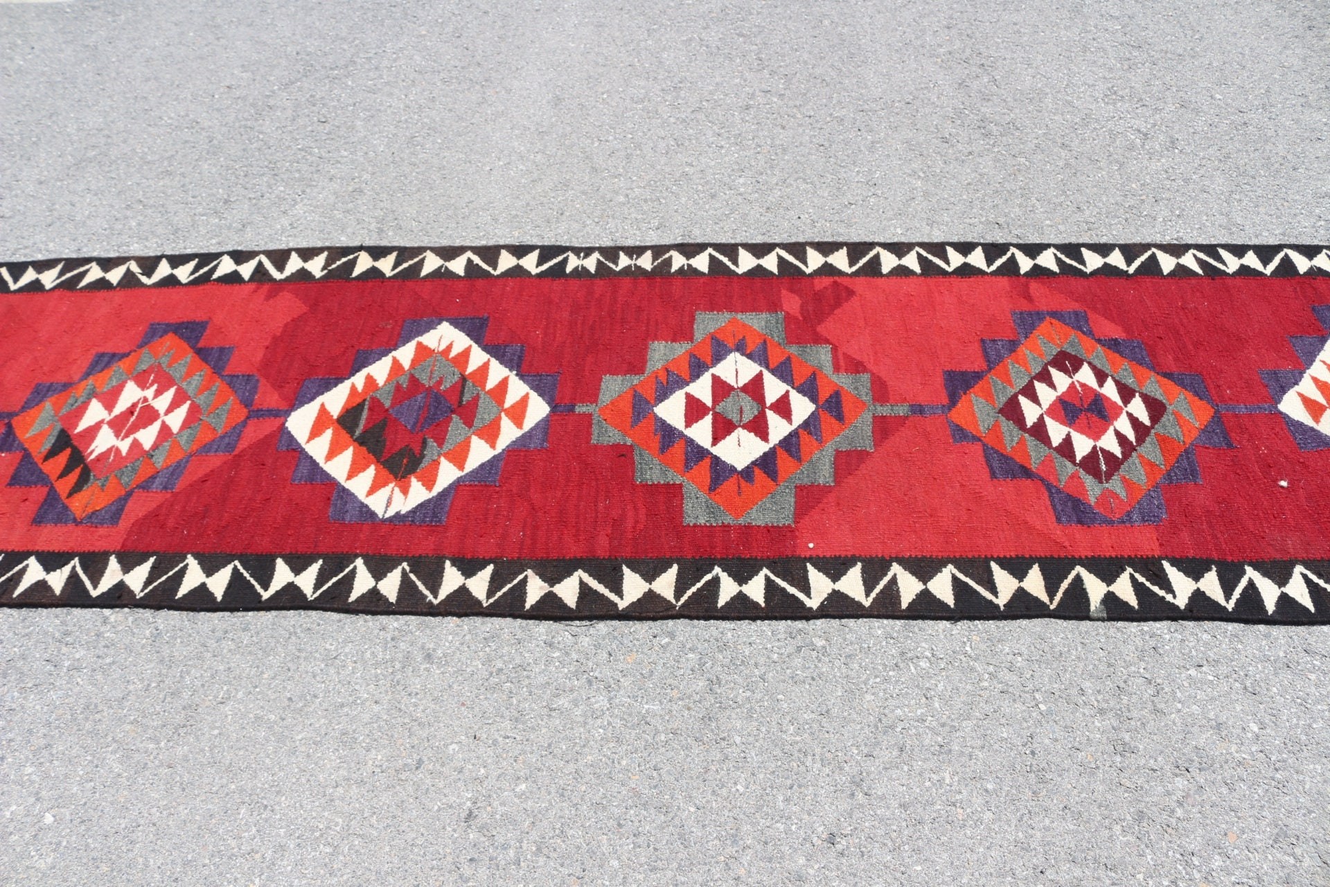 Fas Halıları, Vintage Halılar, Mutfak Halısı, 3.1x11 ft Yolluk Halısı, Türk Halısı, Koridor Halısı, Merdiven Halıları, Kırmızı Anadolu Halıları, Mutfak Halıları