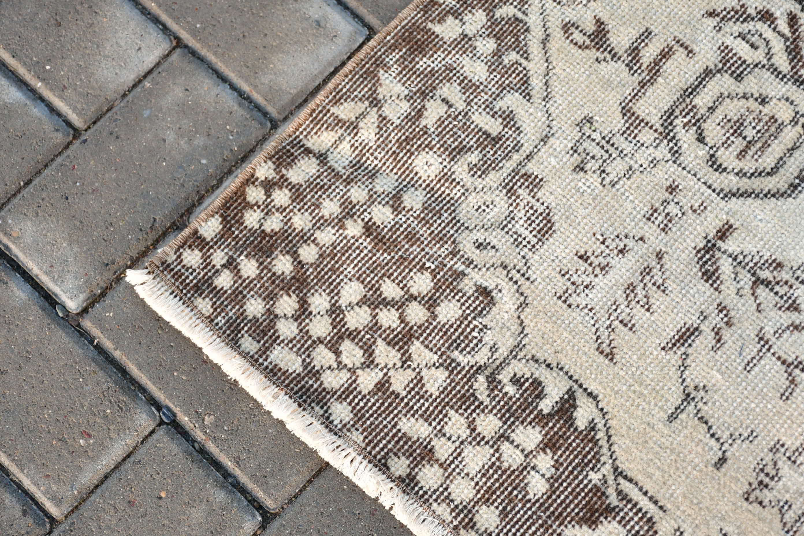 Bedroom Rugs, Antique Rug, Wool Rug, Rugs for Living Room, 3.7x7 ft Area Rug, Turkish Rug, Indoor Rug, Vintage Rug, Beige Cool Rugs